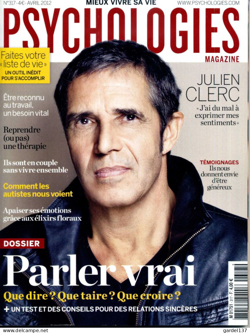 Psychologies Magazine N° 317 Julien Clerc - Médecine & Santé