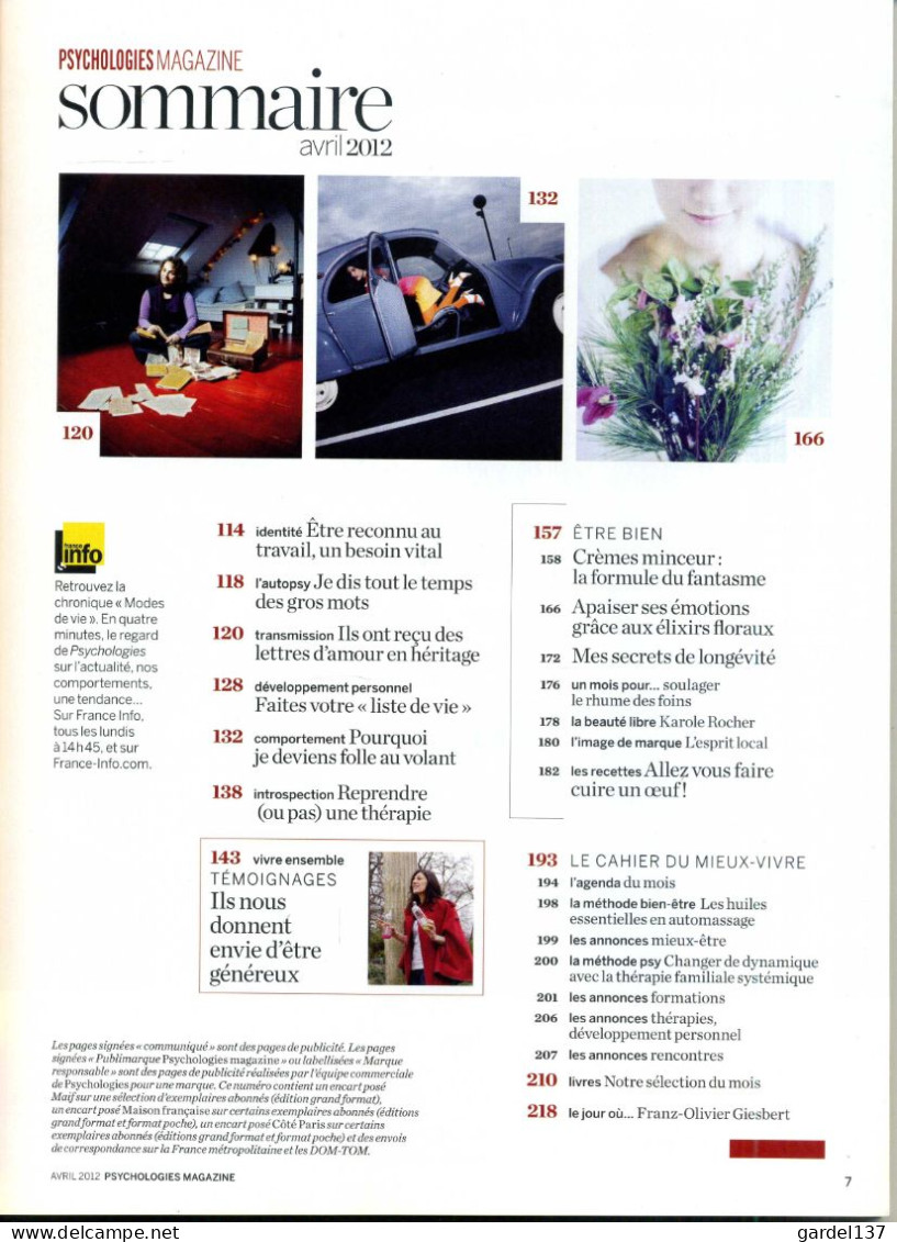 Psychologies Magazine N° 317 Julien Clerc - Medicina & Salud