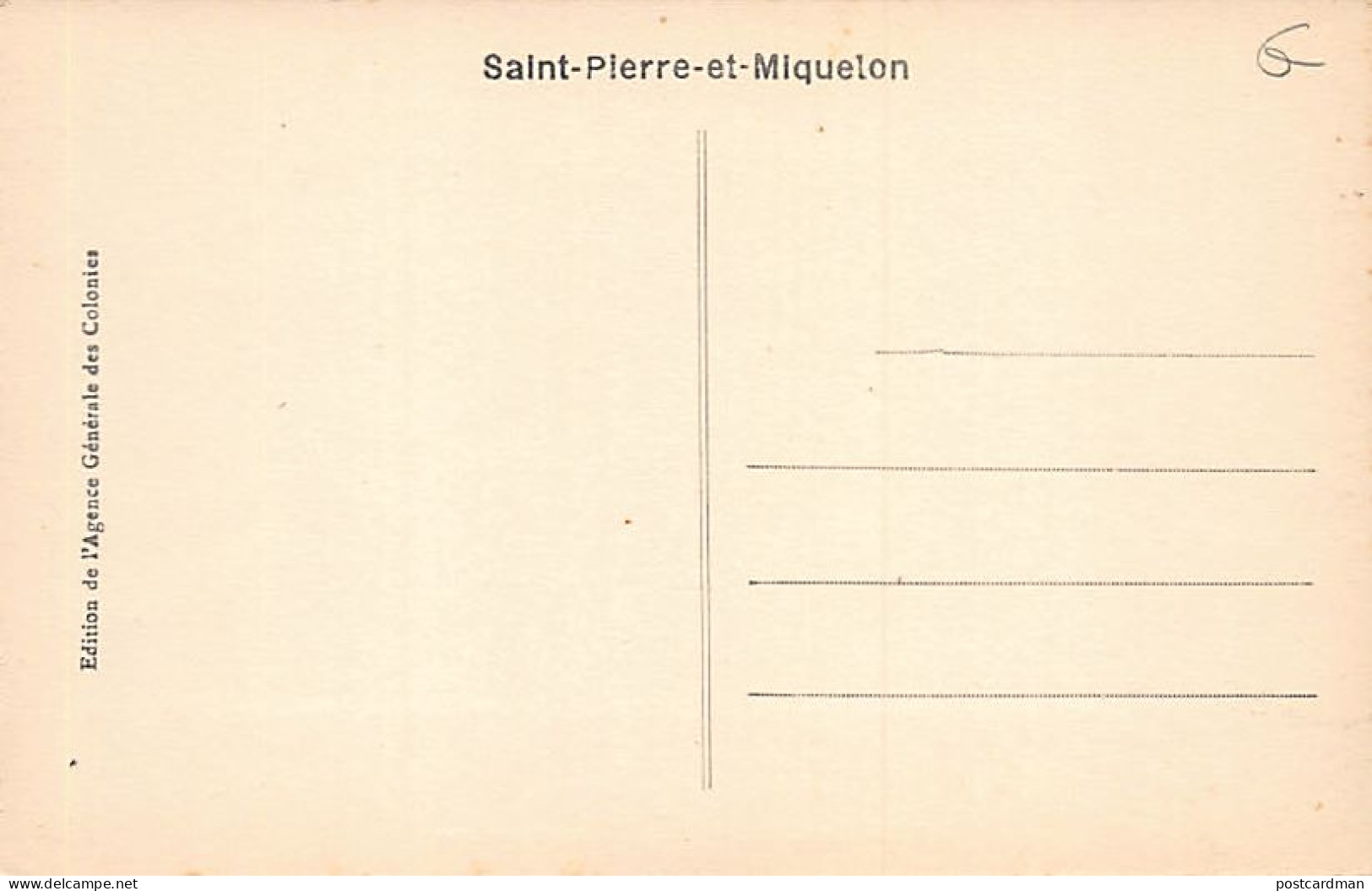Saint-Pierre & Miquelon - L'entrepôt Moderne - Ed. Agence Centrale Des Colonies  - Saint Pierre And Miquelon