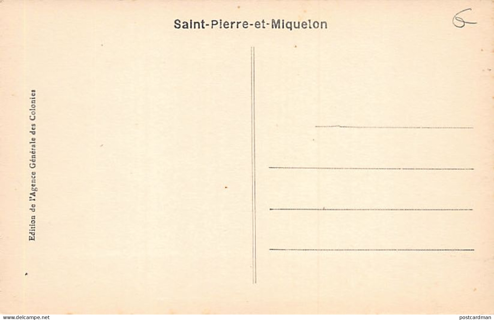 Saint-Pierre & Miquelon - L'entrepôt Moderne - Ed. Agence Centrale Des Colonies  - Saint-Pierre-et-Miquelon