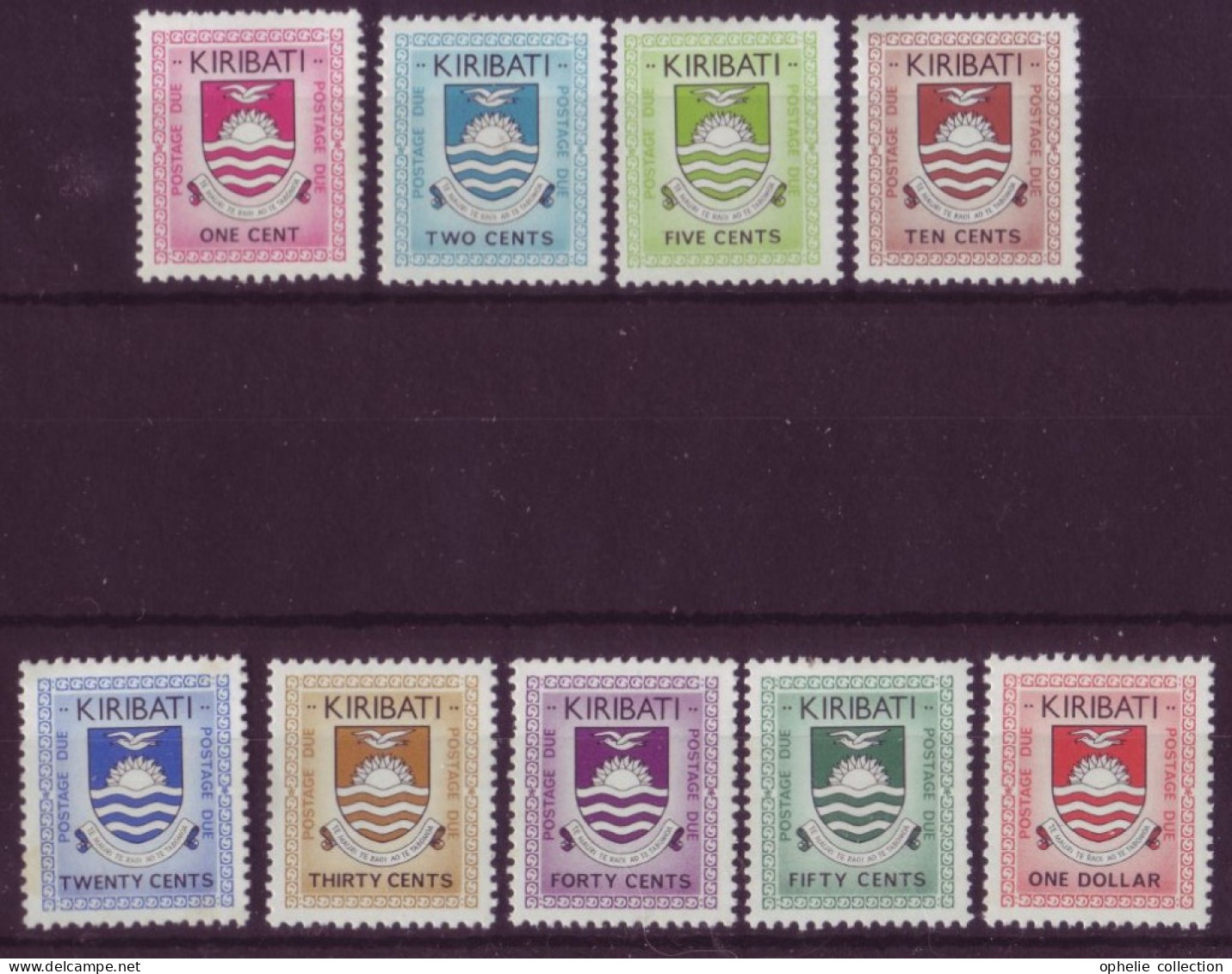 Océanie - Kiribati - Série Courante - 9 Timbres Différents - 7340 - Kiribati (1979-...)
