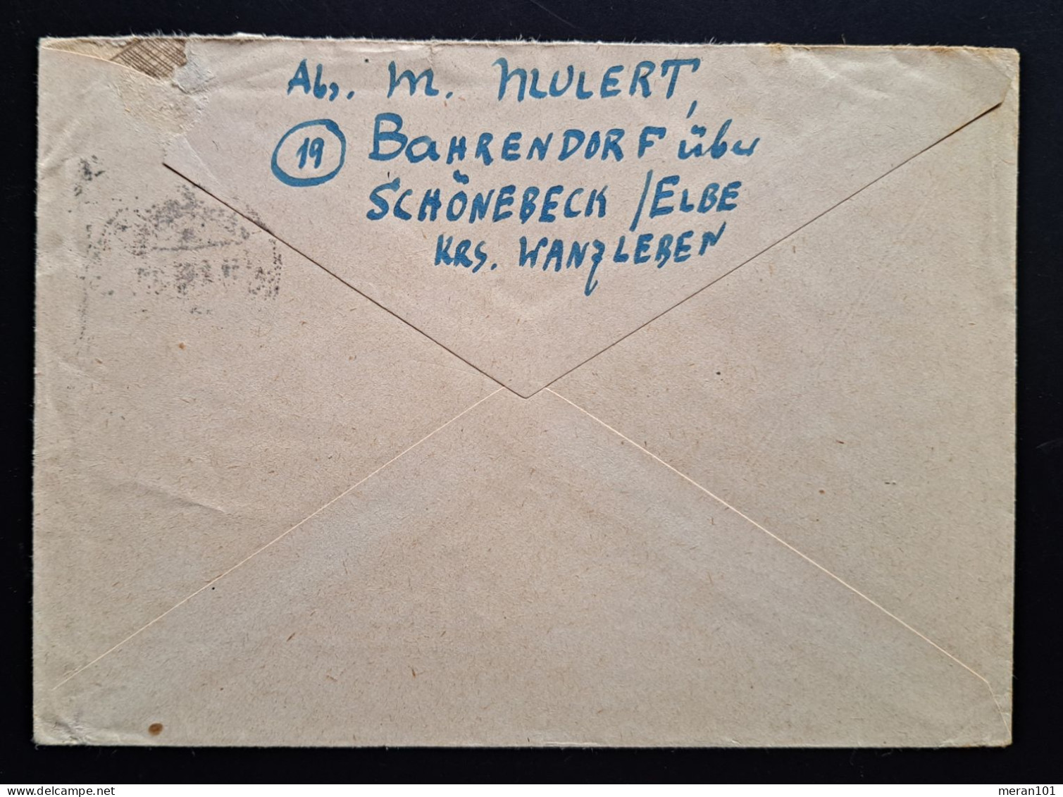 Sachsen 1946, Brief Bahrendorf MiF - Storia Postale