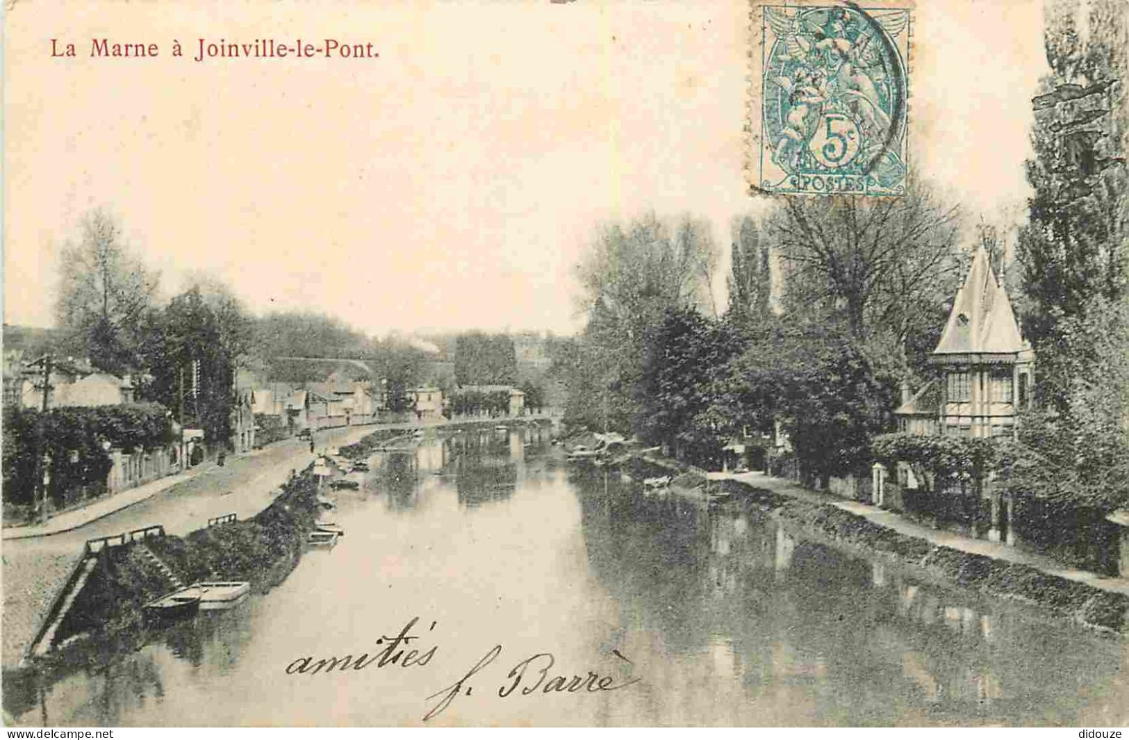 94 - Joinville Le Pont - La Marne - CPA - Oblitération Ronde De 1904 - Voir Scans Recto-Verso - Joinville Le Pont