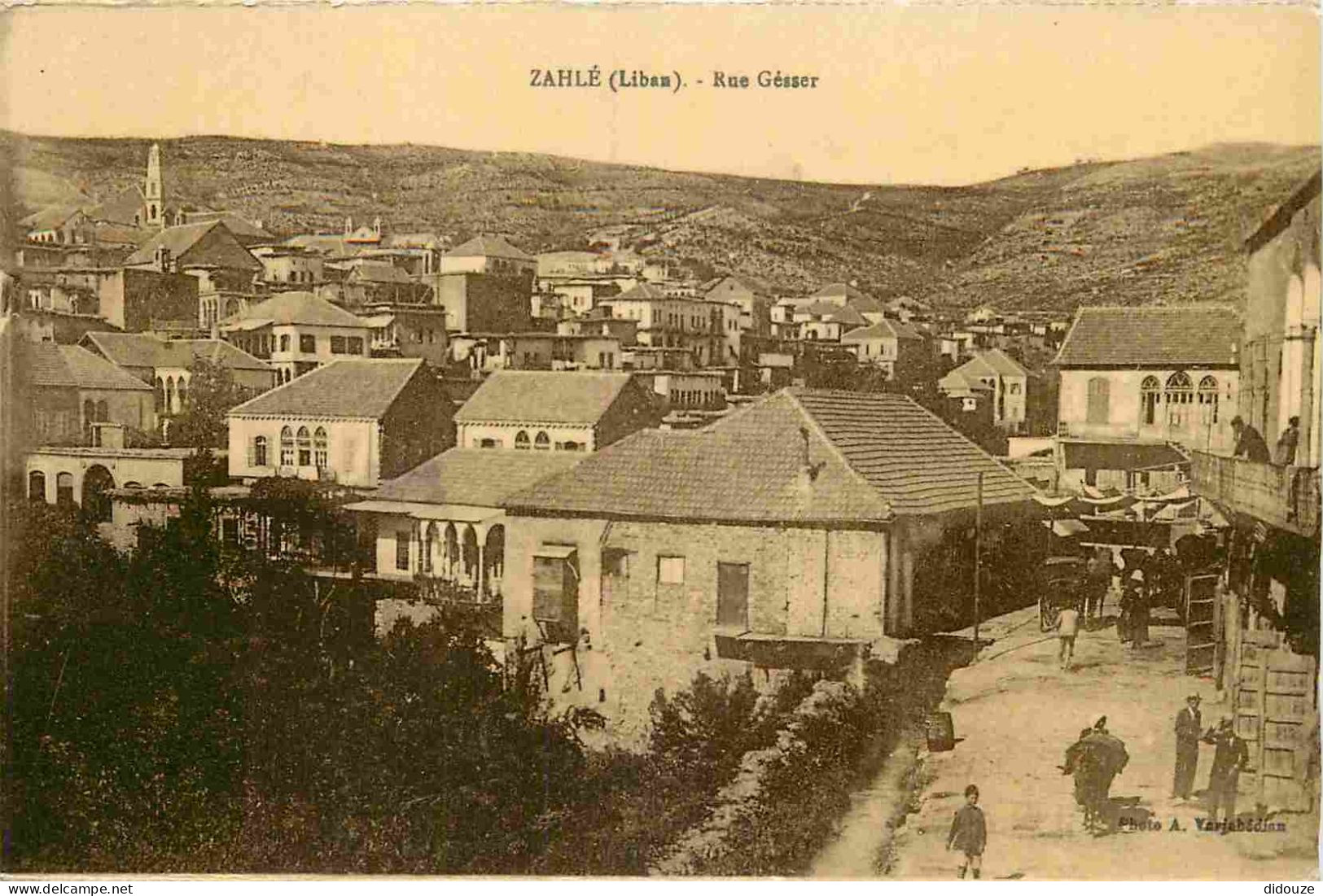 Liban - Zahlé - Rue Gésser - Animée - CPA - Voir Scans Recto-Verso - Líbano