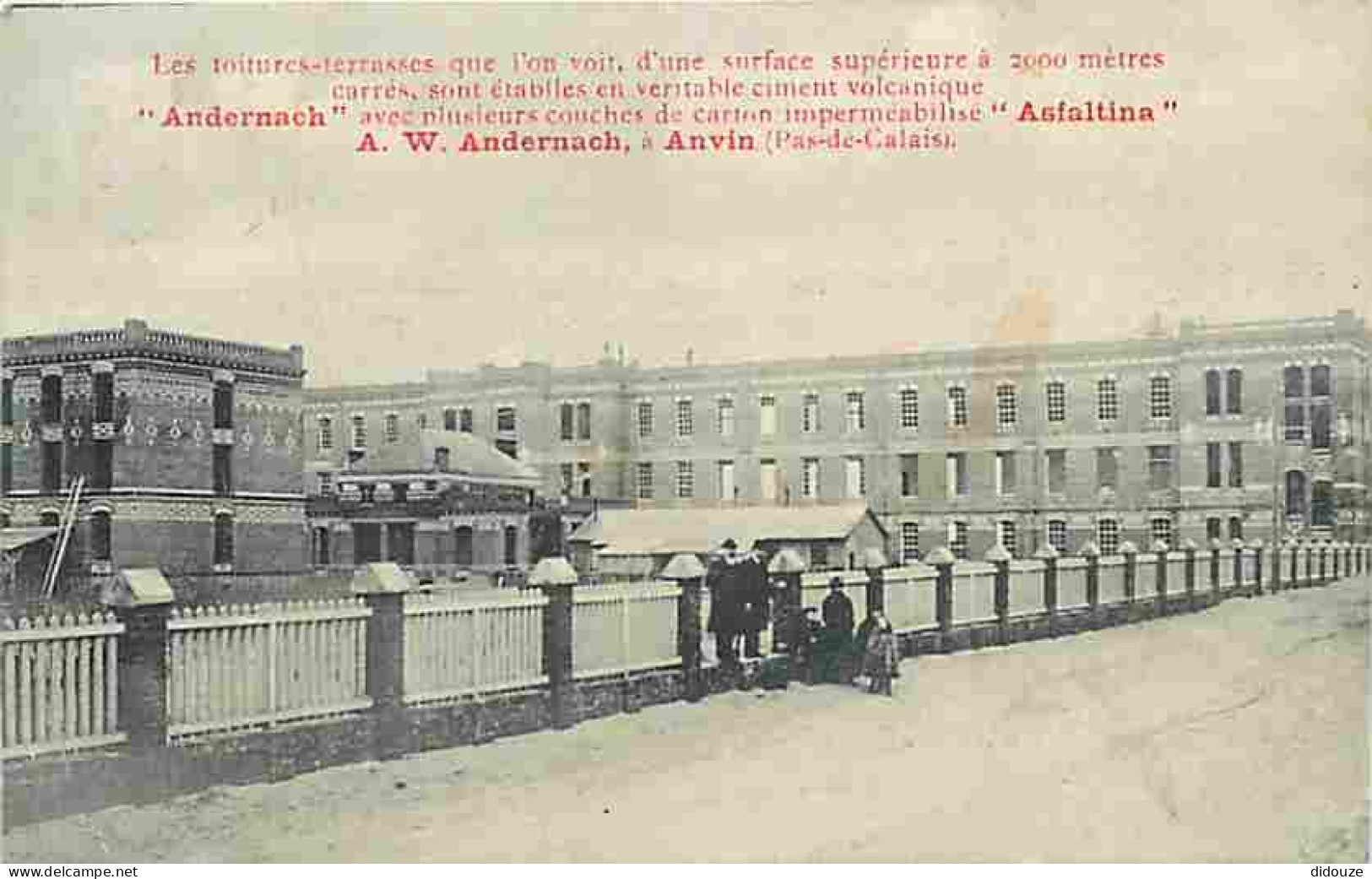 62 - Anvin - Carte Usines A W Andernach - Animé - Au Dos Description Du Produit Ciment Volcanique Andernach - CPA - Voir - Sonstige & Ohne Zuordnung