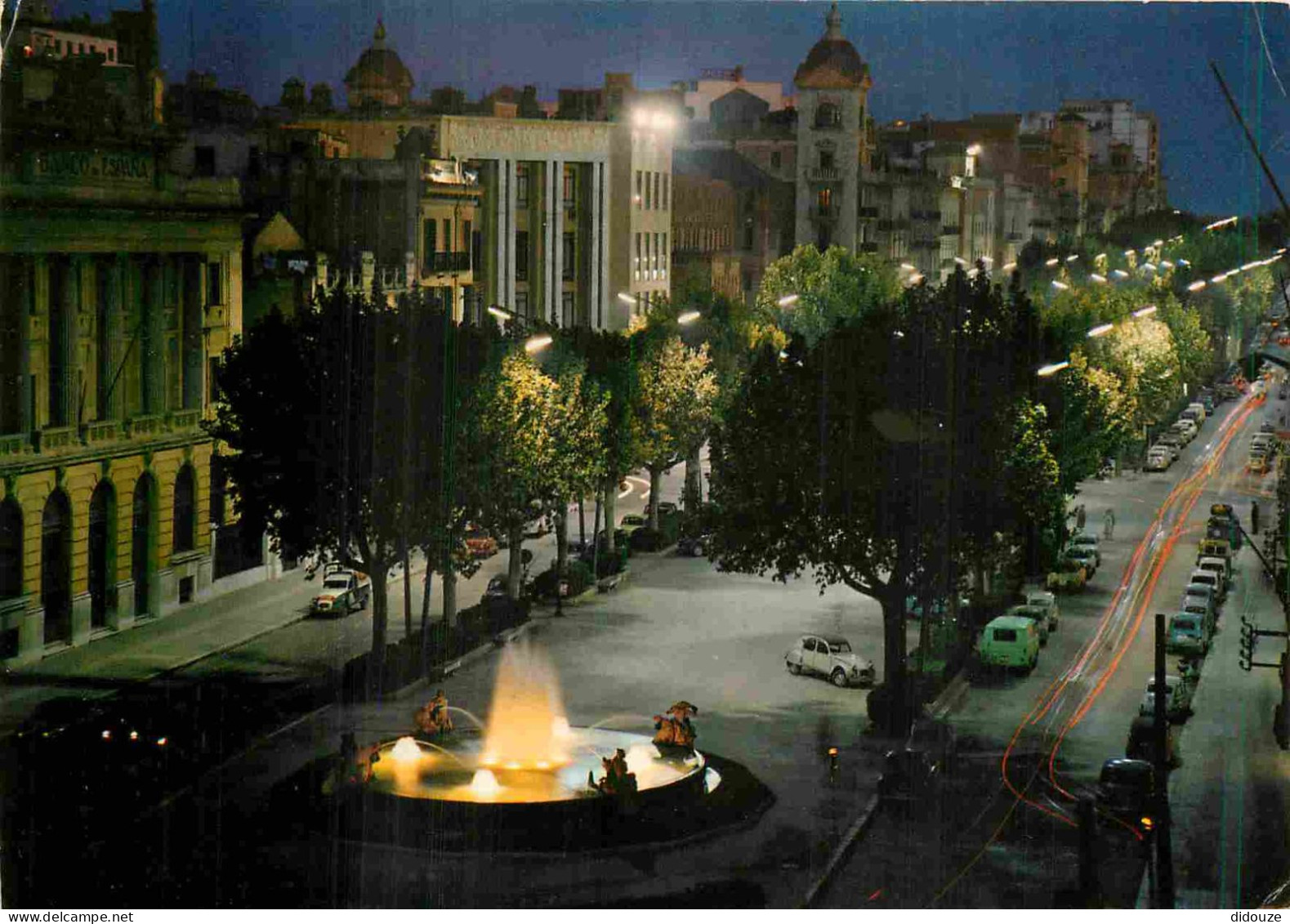 Espagne - Espana - Cataluna - Tarragona - Avenida Del Generalisimo - Avenue Du Generalisimo - Vista Nocturna - Vue De Nu - Tarragona