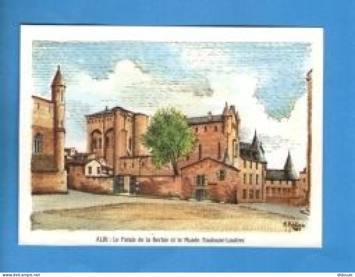 81 - Albi - Le Palais De La Berbie Et Le Musée Toulouse Lautrec - Dessin De M A Medina - Carte Vierge - Albi