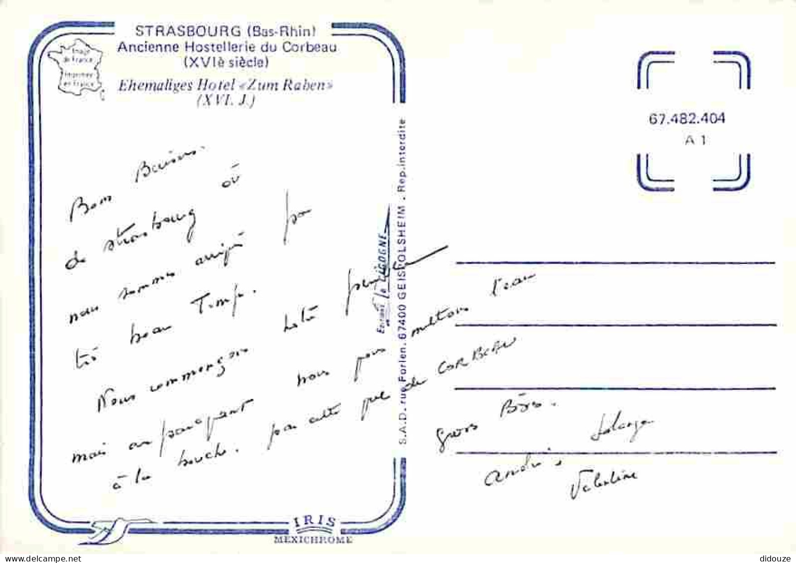 67 - Strasbourg - Ancienne Hostellerie Du Corbeau - CPM - Voir Scans Recto-Verso - Strasbourg