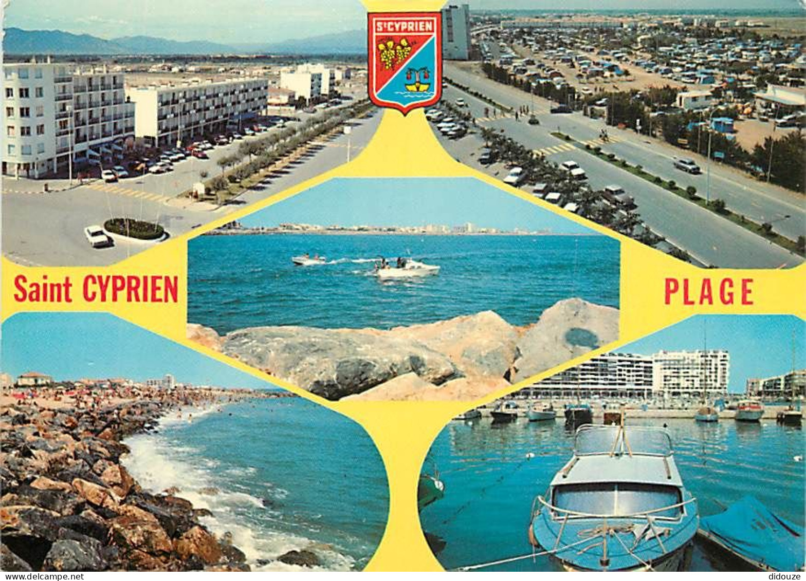 66 - Saint Cyprien - Multivues - Bateaux - Blasons - CPM - Voir Scans Recto-Verso - Saint Cyprien