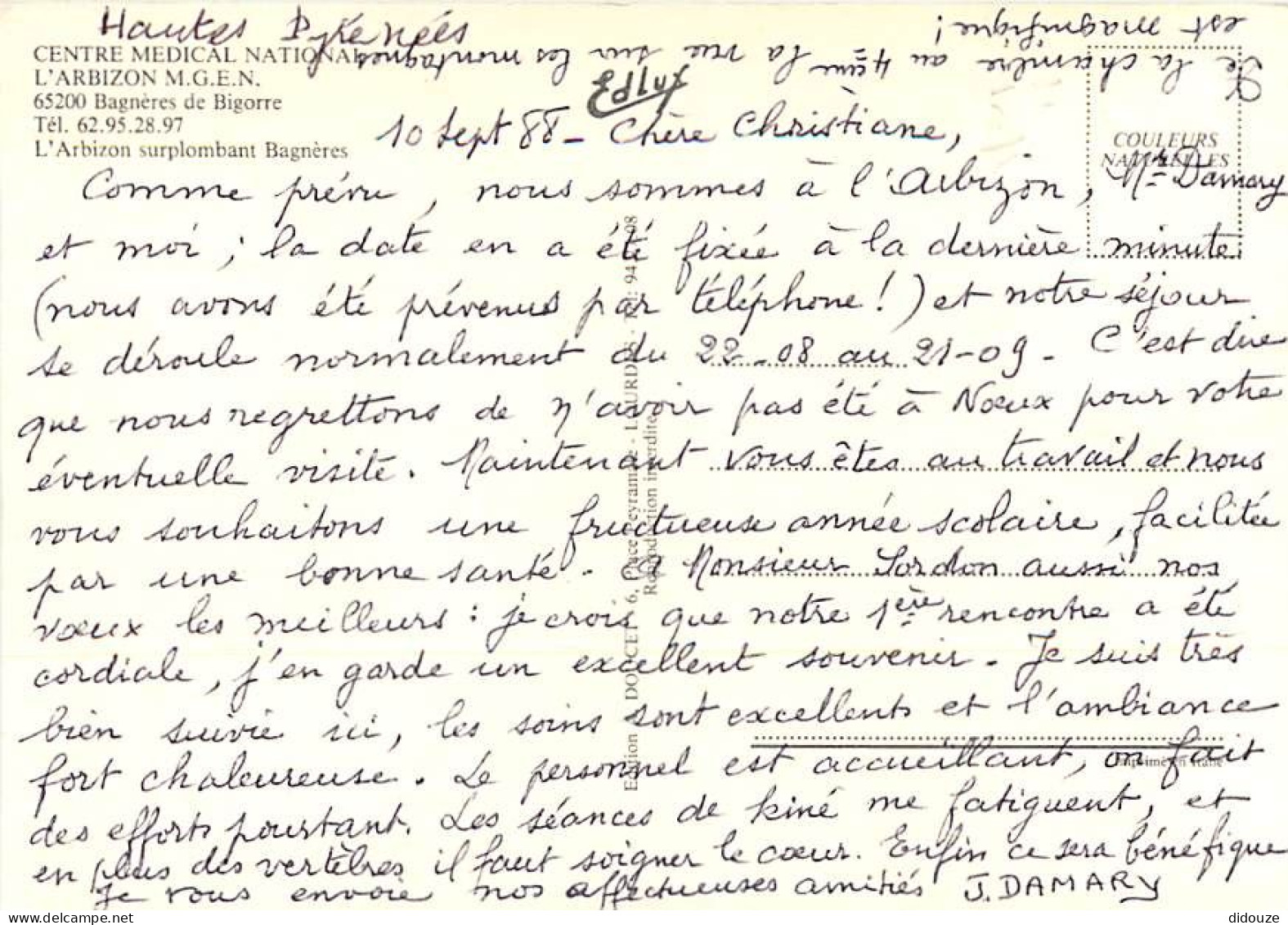 65 - Bagnères De Bigorre - Centre Médical National L'Arbizon M.G.E.N. - L'Arbizon Surplombant Bagnères - Vue Aérienne -  - Bagneres De Bigorre