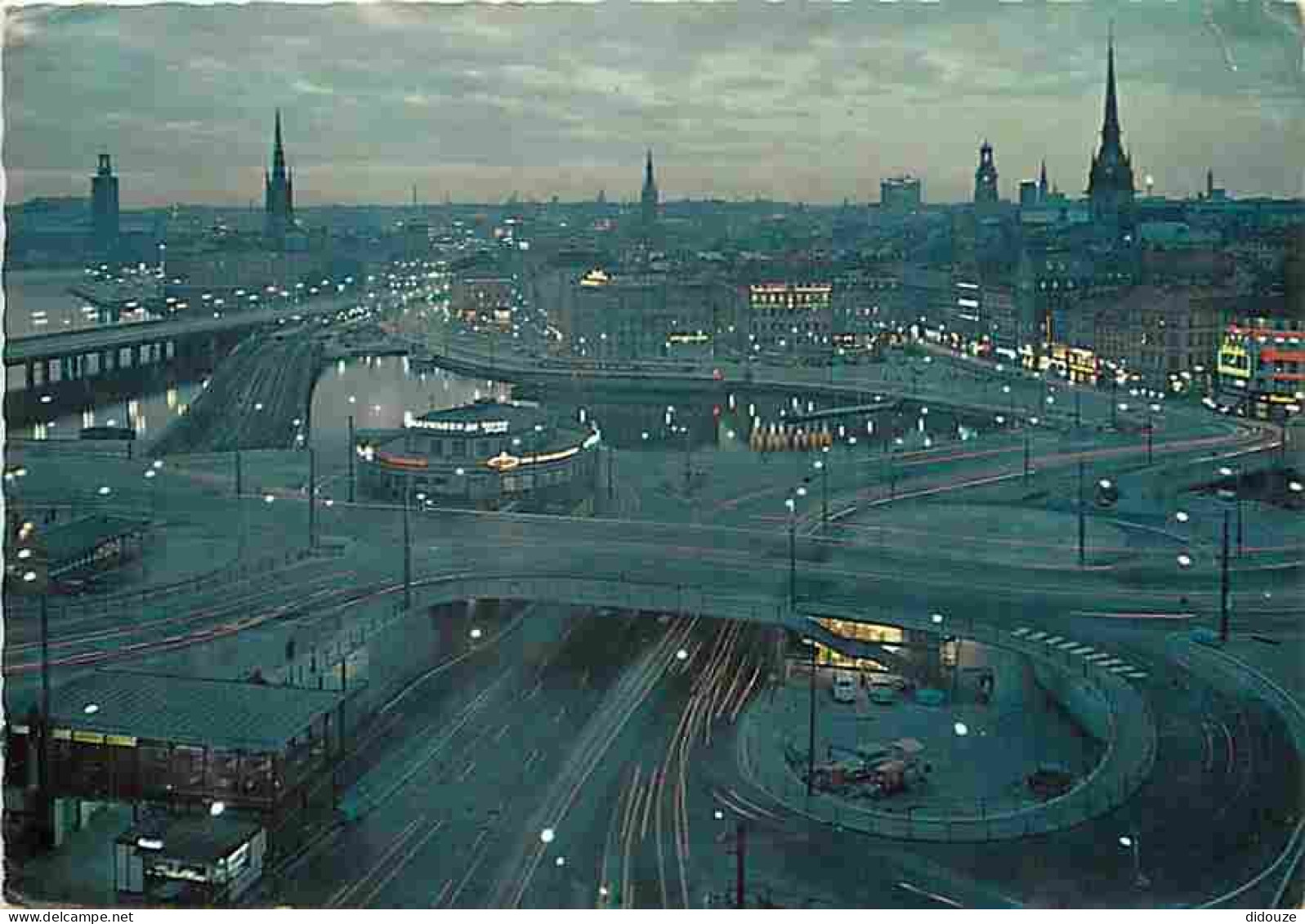 Suède - Stockholm - The Sluice - A Traffic Circus By Night - CPM - Voir Scans Recto-Verso - Zweden