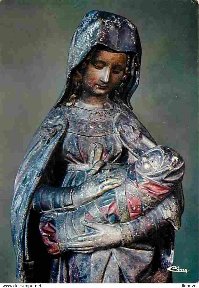 Art - Art Religieux - Autun - Vierge D'Autun - CPM - Voir Scans Recto-Verso - Tableaux, Vitraux Et Statues