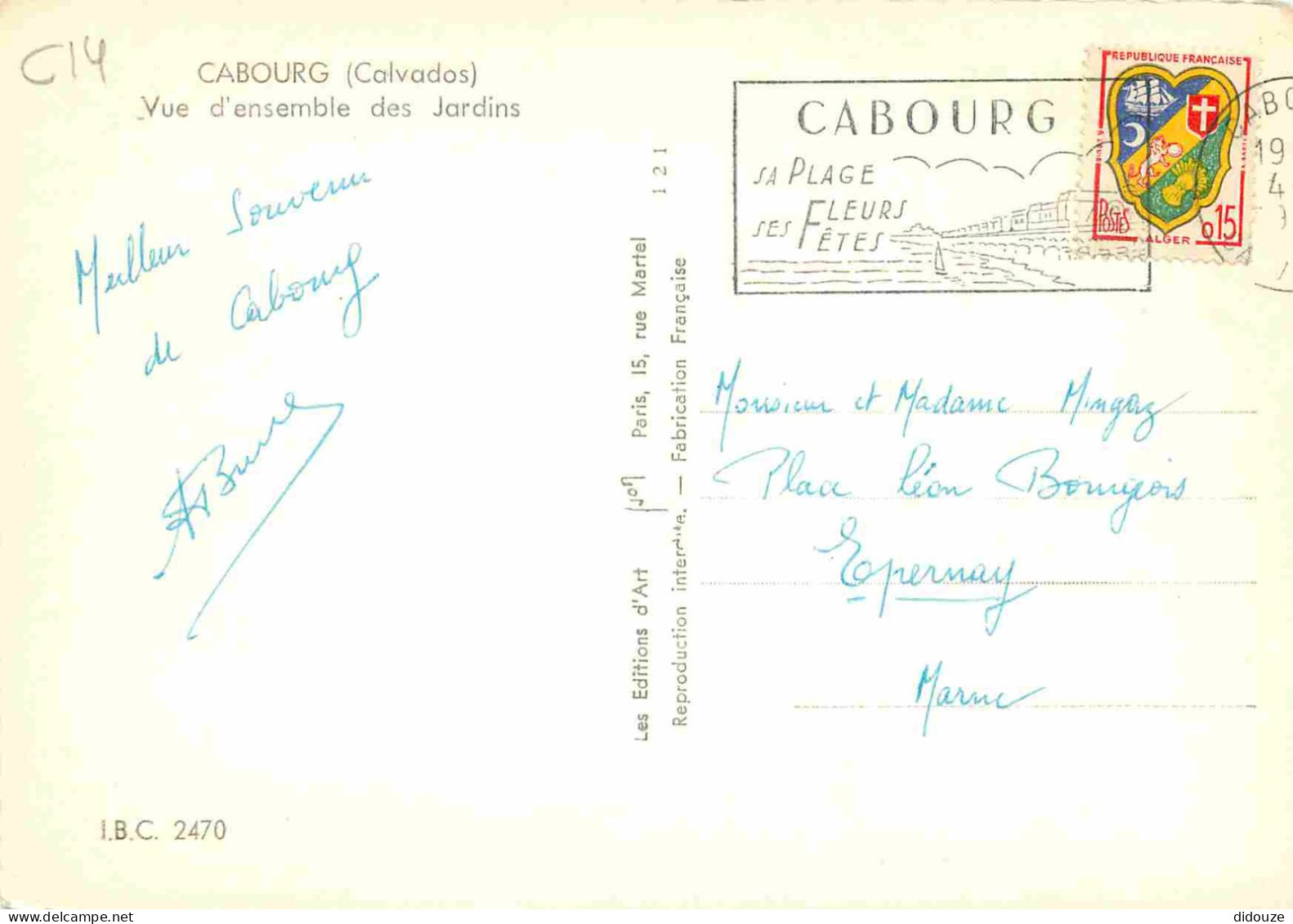 14 - Cabourg - Vue D'ensemble Des Jardins - Carte Dentelée - CPSM Grand Format - Voir Scans Recto-Verso - Cabourg