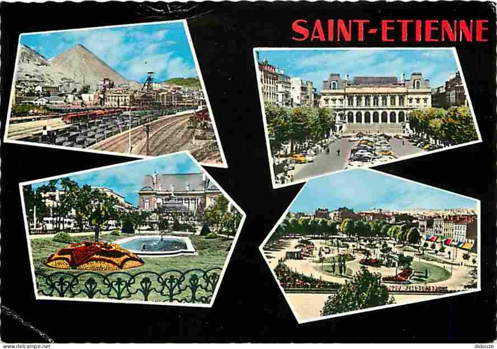 42 - Saint-Etienne - Multivues - Automobiles - Flamme Postale - CPM - Voir Scans Recto-Verso - Saint Etienne