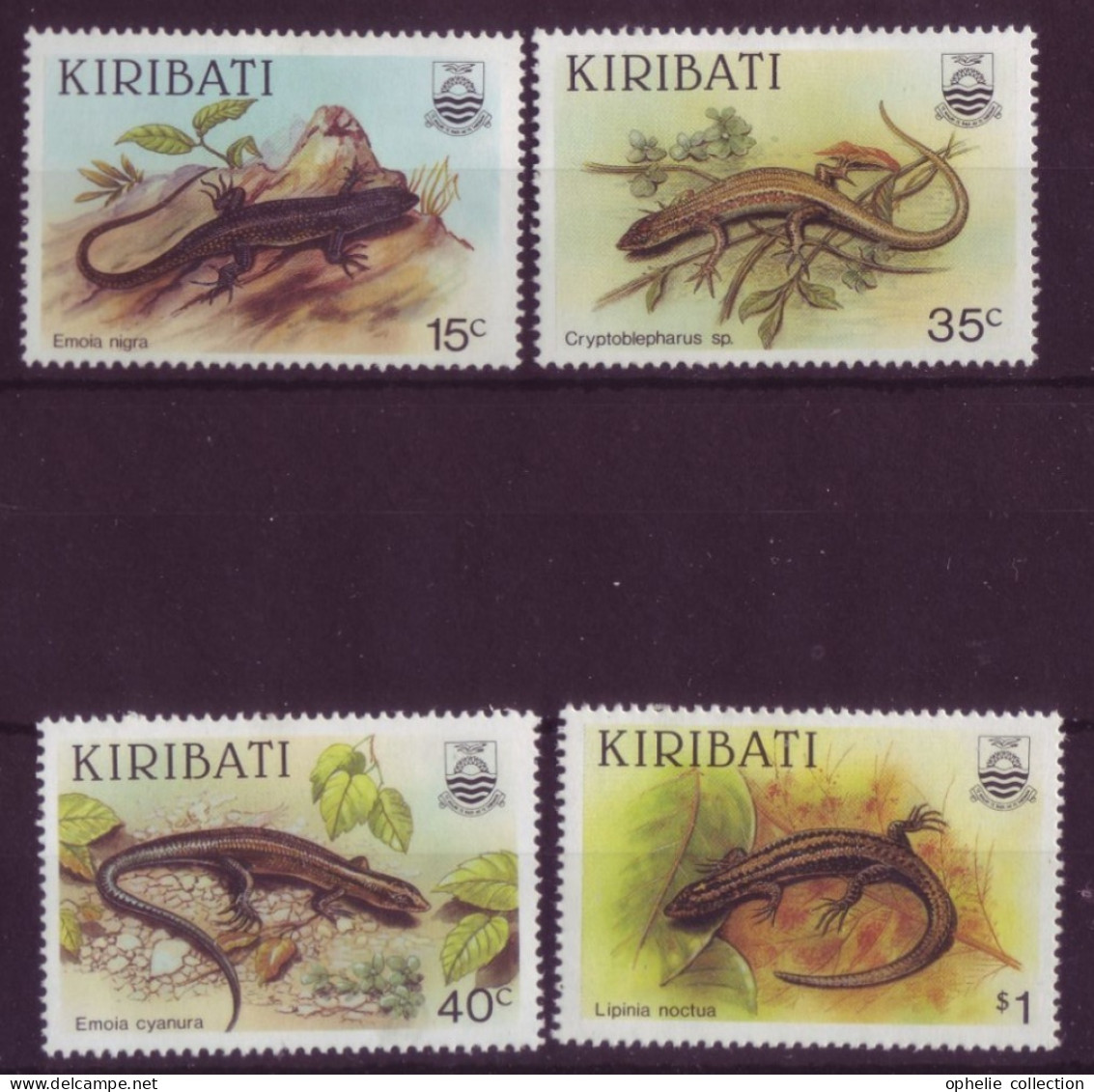Océanie - Kiribati - Reptiles - 4 Timbres Différents - 7342 - Kiribati (1979-...)