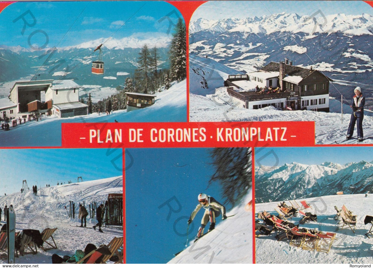 CARTOLINA  C12 PLAN DI CORONES,BOLZANO,TRENTINO ALTO ADIGE-MONTAGNA,VACANZA,NEVE,SCIARE,RIFUGIO,VIAGGIATA 1987 - Bolzano (Bozen)