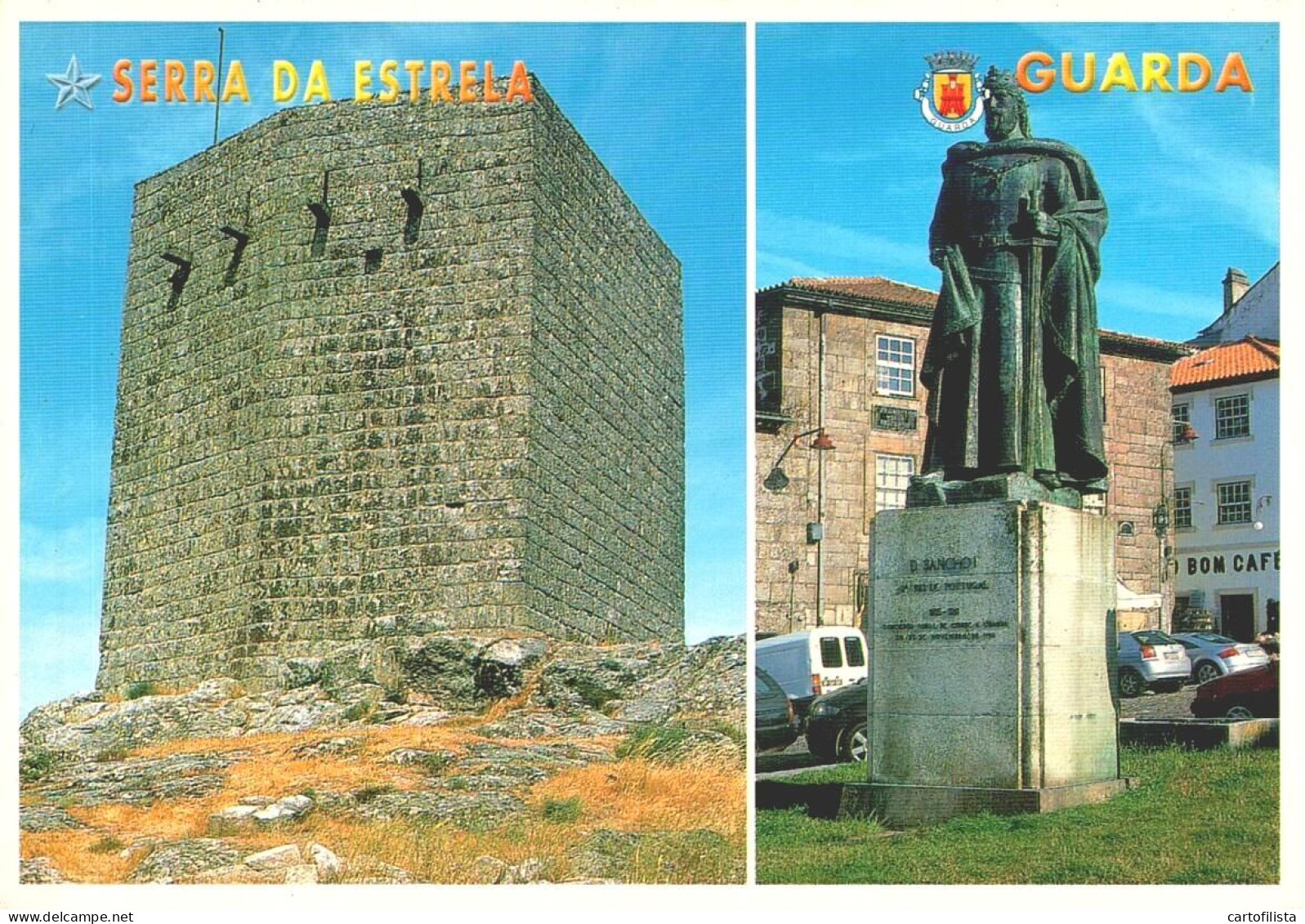 GUARDA - Torre De Menagem E Monumento A D. Sancho I  ( 2 Scans ) - Guarda