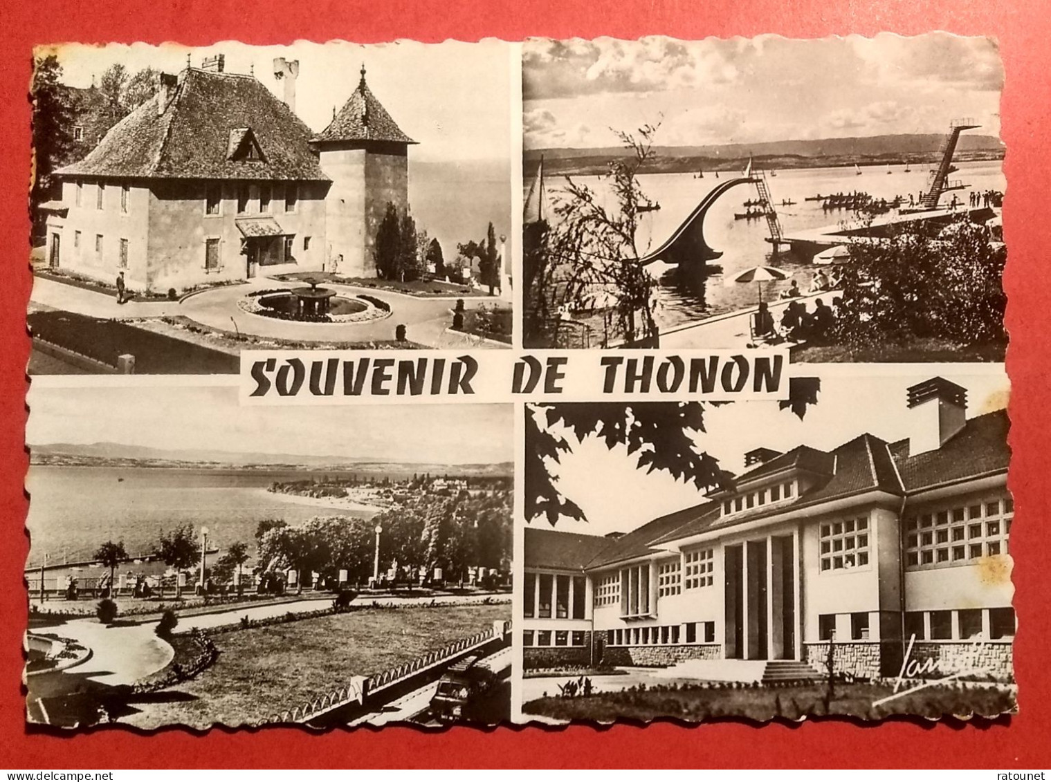 74 - Hte SAVOIE - THONON LES BAINS - CPSM M4 - Multivues -  éd  JANSOL - Thonon-les-Bains