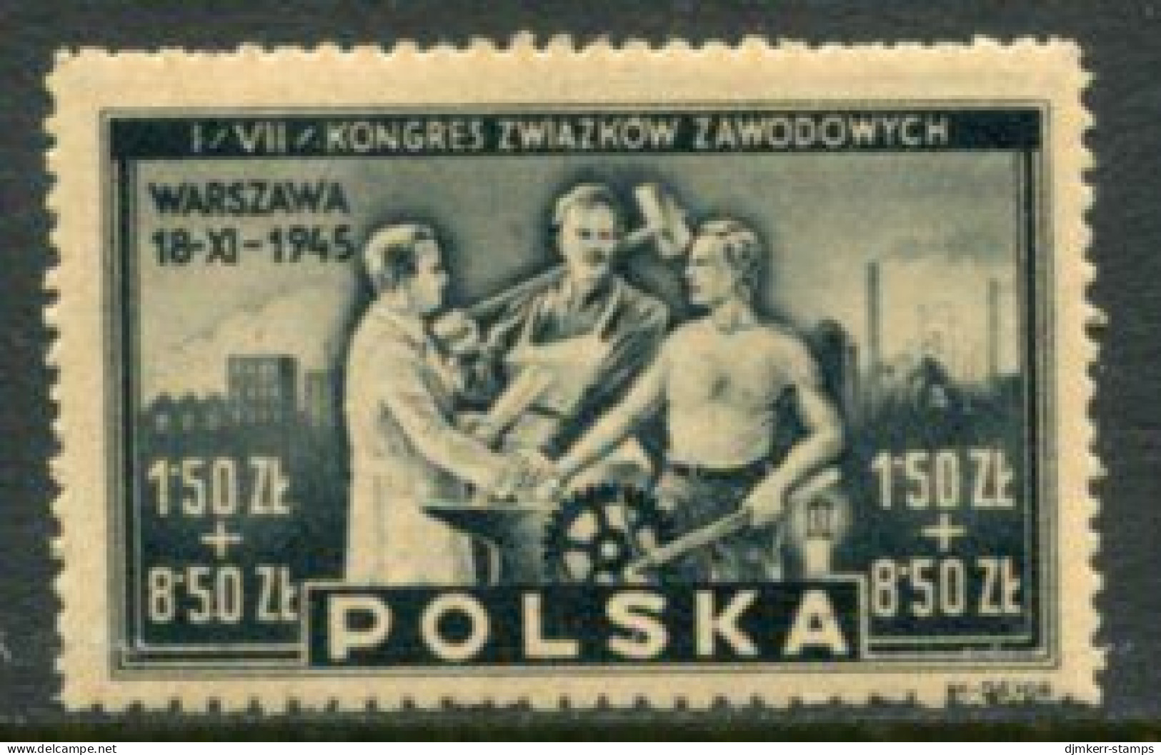 POLAND 1945 Trades Union Congress MNH / **.  Michel 413 - Nuovi