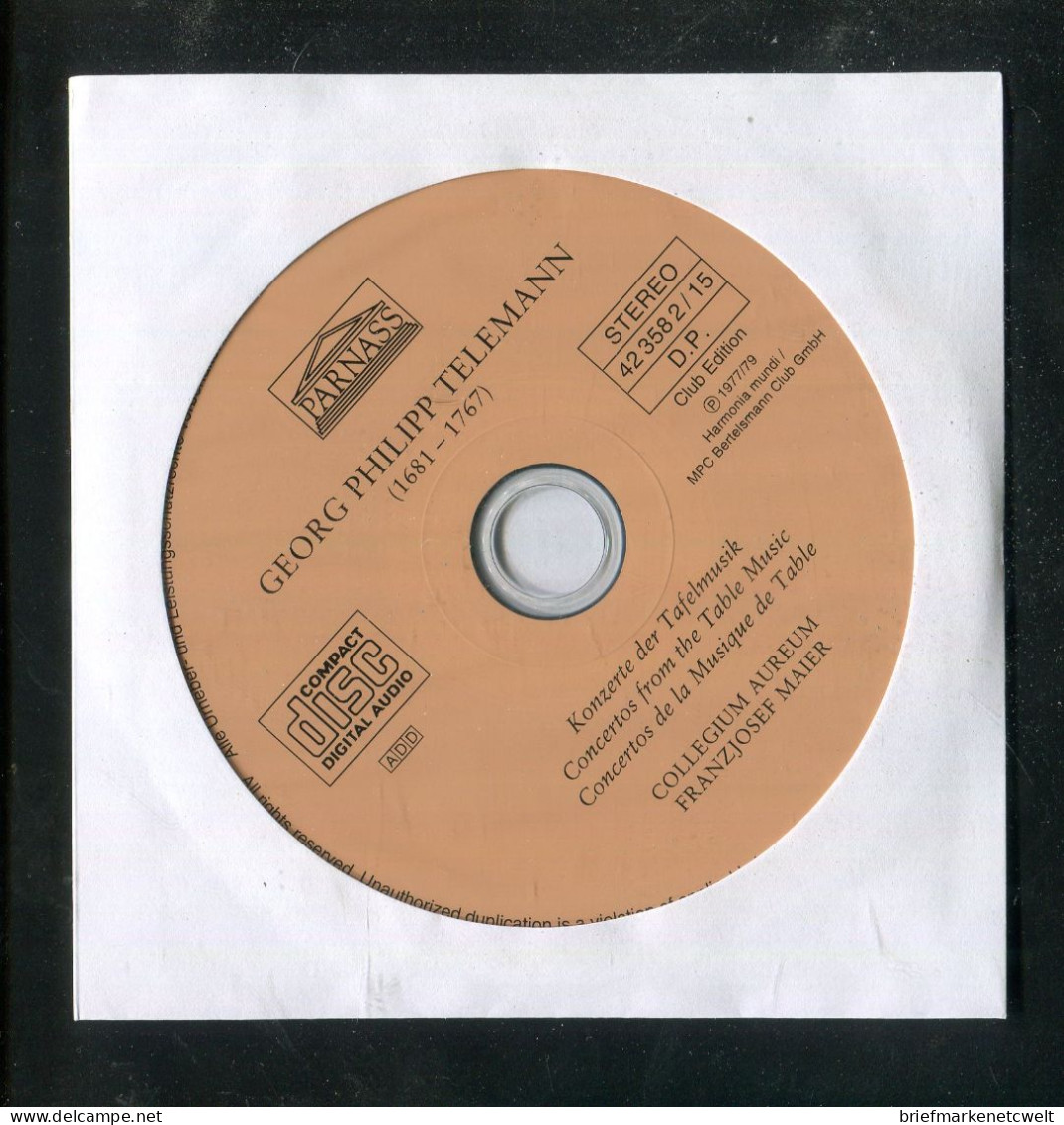 "KLASSIK-TELEMANN" CD (B1219) - Clásica