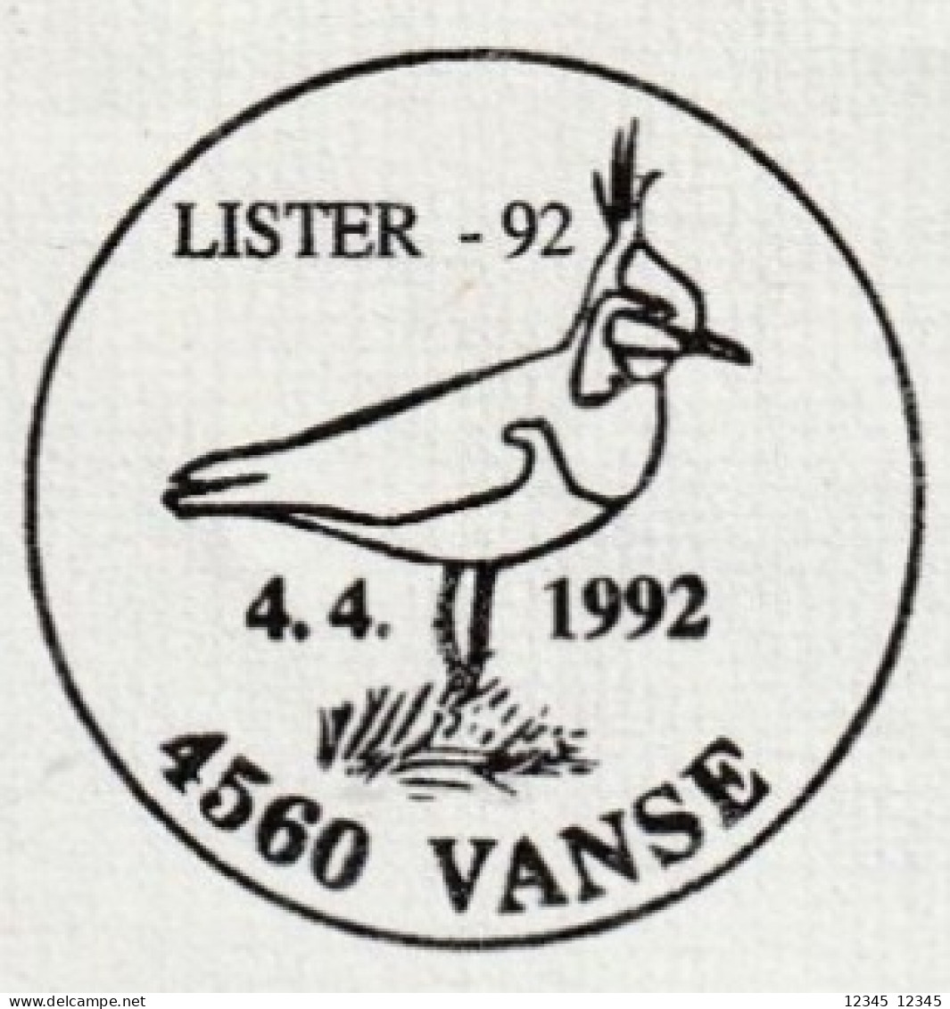 Noorwegen 1992, Letter Sent From Vanse To Sweden, Stamped Bird Motive - Briefe U. Dokumente