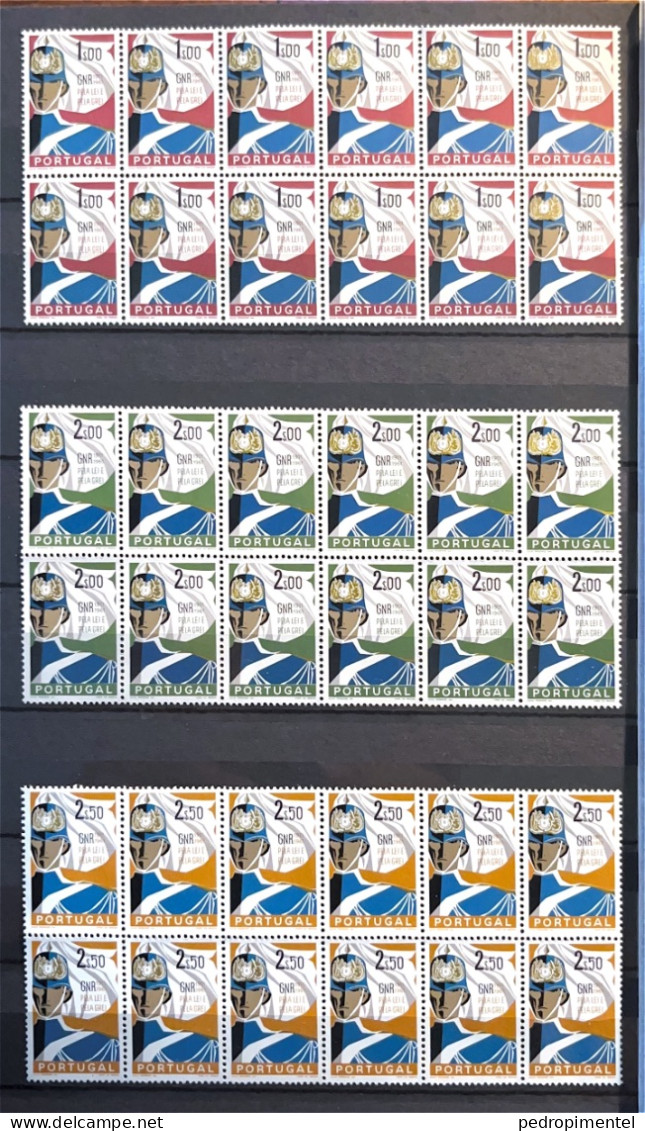 Portugal 1962 "National Republican Guard" Condition MNH #883-885 (block Of 12)) - Unused Stamps