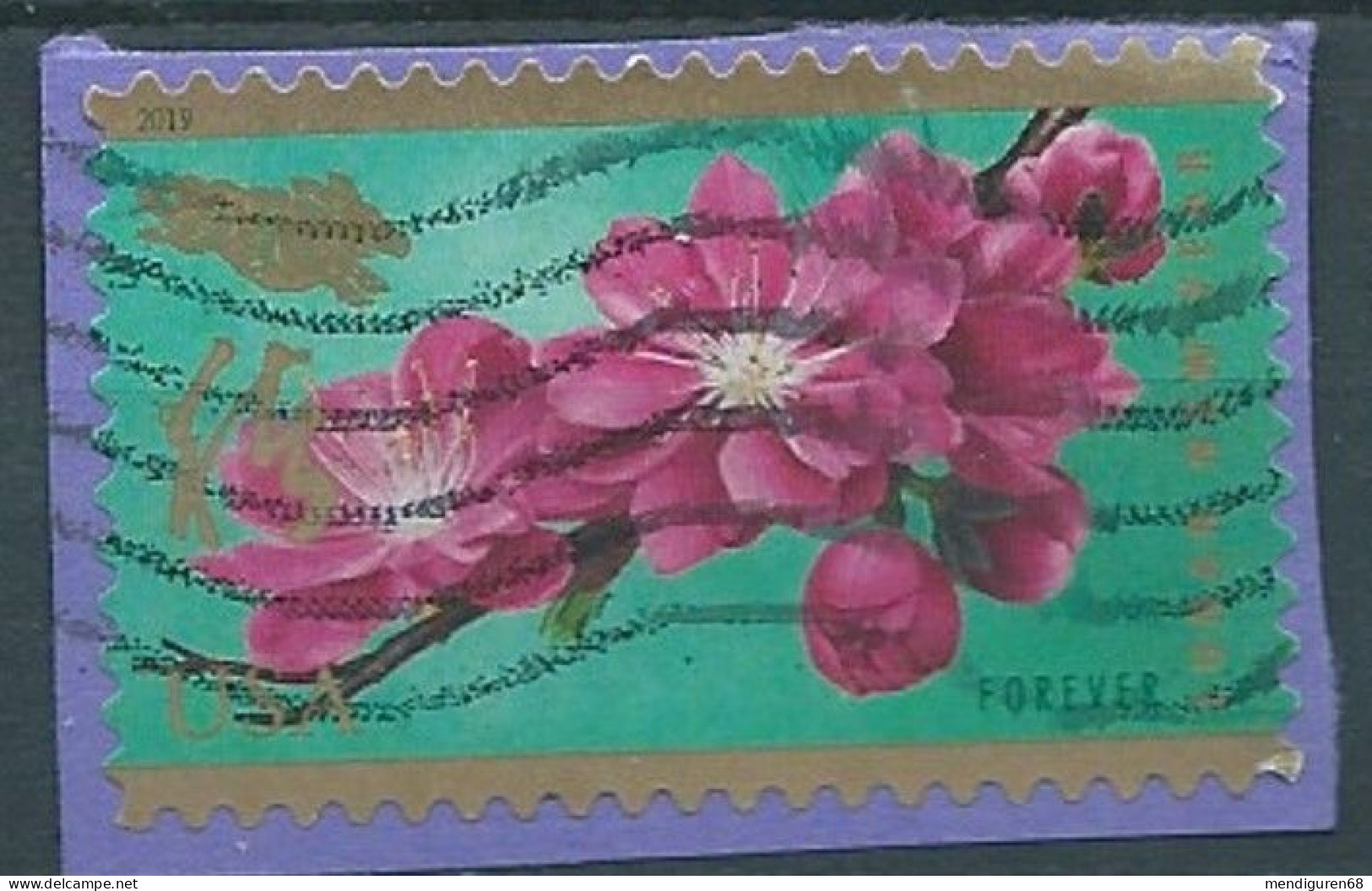 VEREINIGTE STAATEN ETATS UNIS USA 2019 YEAR OF THE PIG F USED ON PAPER SN 5340 MI 5560 YT 5178 - Used Stamps