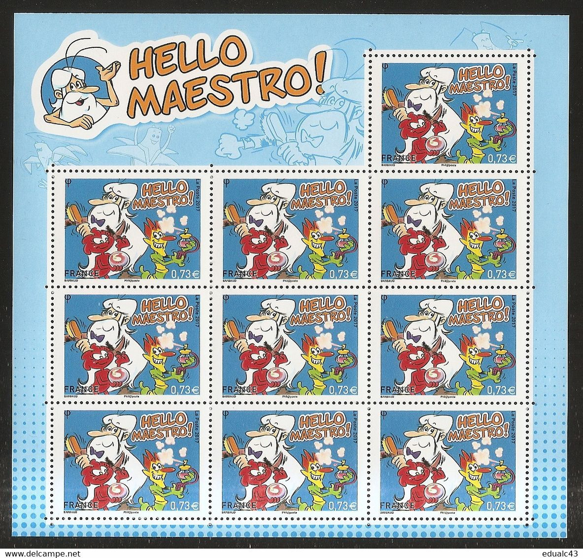 2017 - Bloc Feuillet F 139  HELLO MAESTRO NEUF** LUXE MNH - Neufs