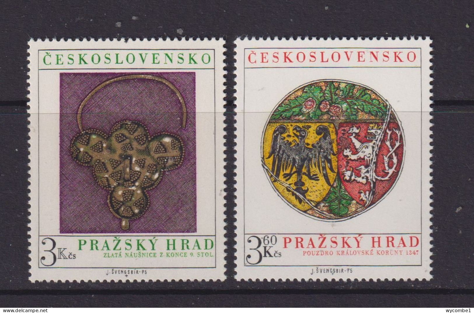 CZECHOSLOVAKIA  - 1975 Prague Castle Set Never Hinged Mint - Unused Stamps