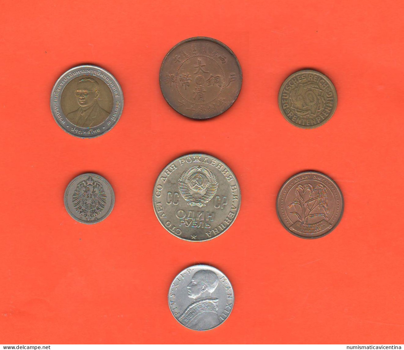 7 Coin Not Classified 7 Pièces Non Classées 7 Monete Non Classificate - Sonstige & Ohne Zuordnung