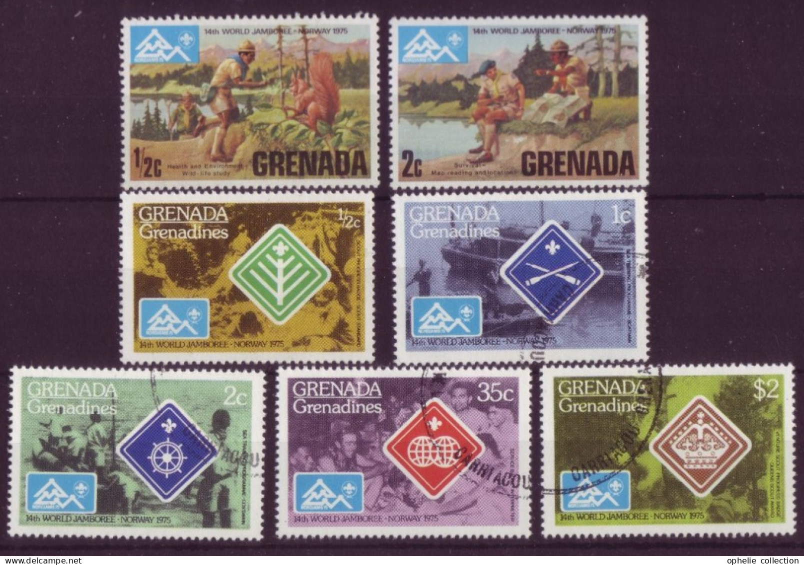 Amérique - Grenada - Scoutisme - 7 Timbres Différents - 7348 - Kiribati (1979-...)