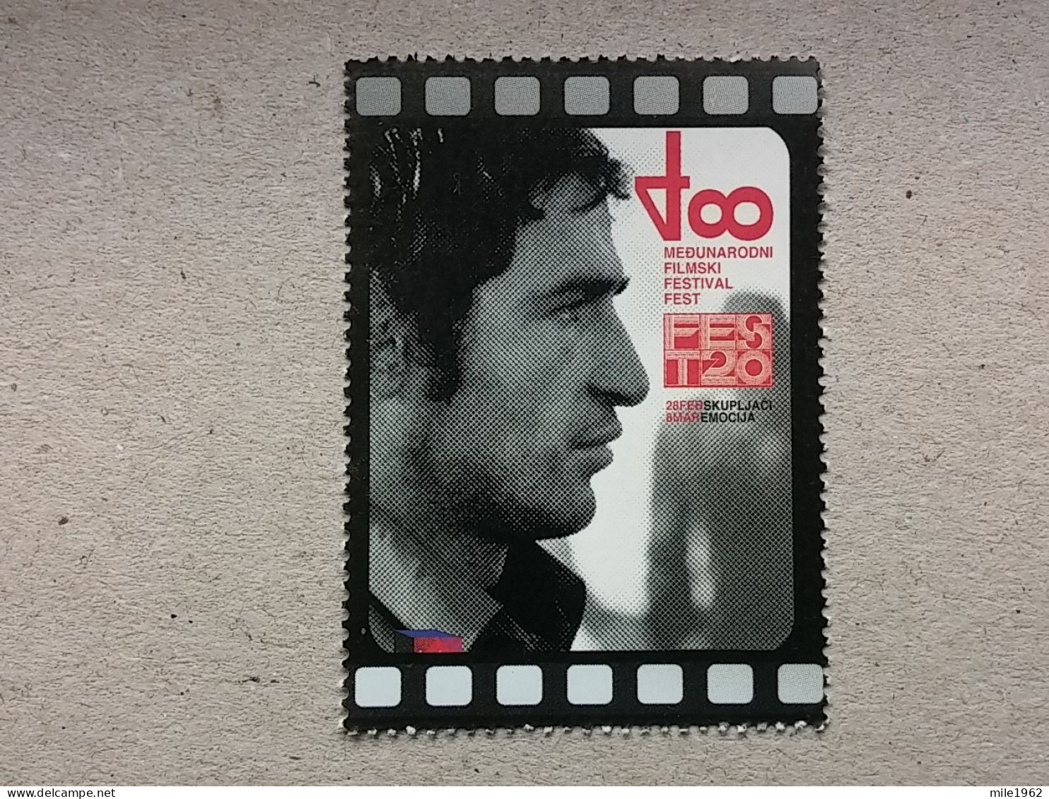 Stamp 3-14 - Serbia 2022 - VIGNETTE , FEST's 50, Film, Movie - Serbien