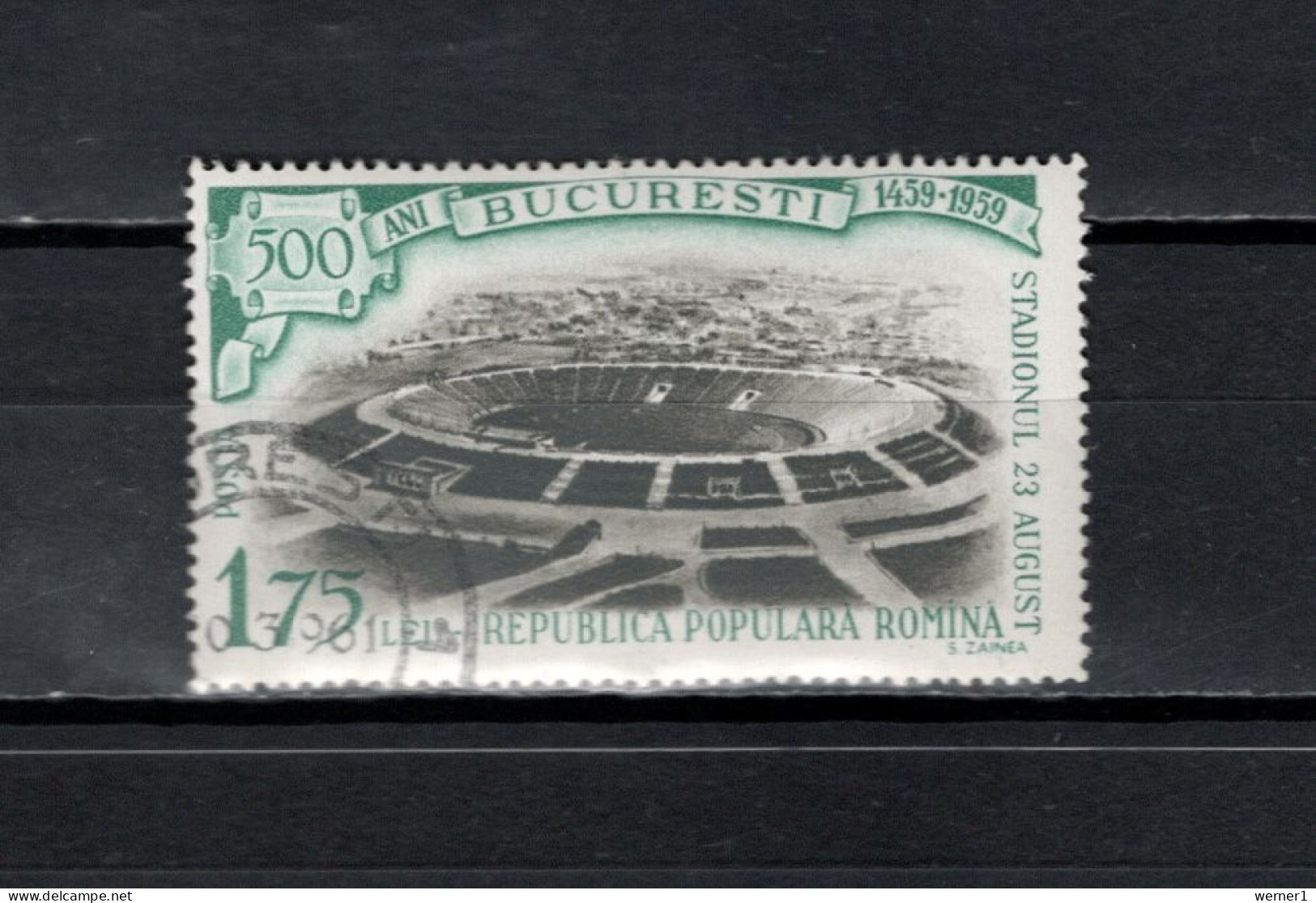 Romania 1959 Football Soccer Stadium Stamp CTO - Usados