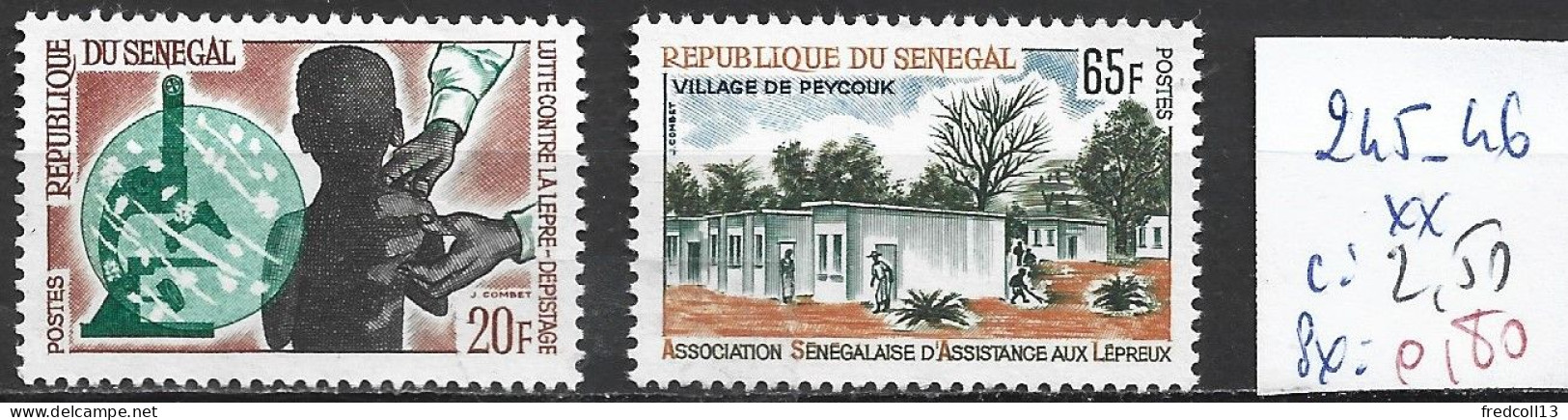 SENEGAL 245-46 ** Côte 2.50 € - Senegal (1960-...)