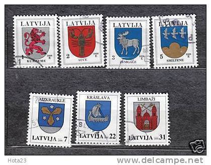 (!) 2006 LATVIA COAT OF ARMS  FULL YEAR SET 2006 USED STAMPS (O) - Lettland