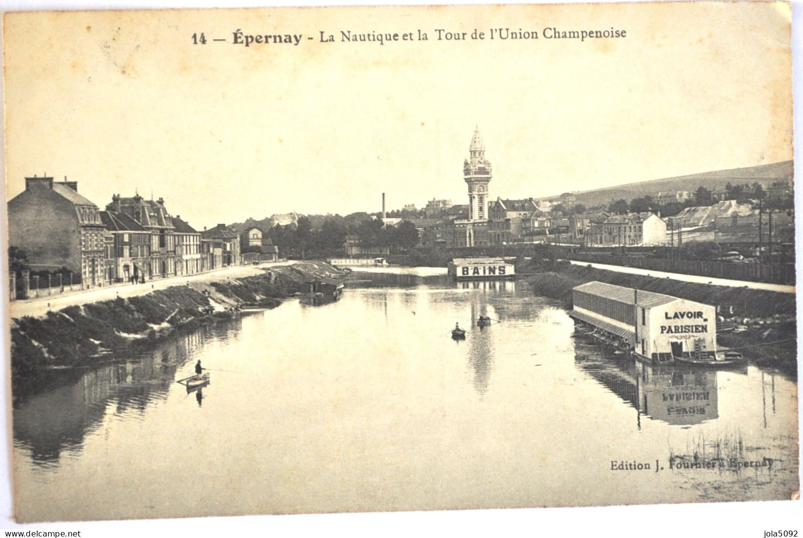 51 - EPERNAY - La Nautique Et La Tour De L'Union Champenoise - Lavoir - Epernay