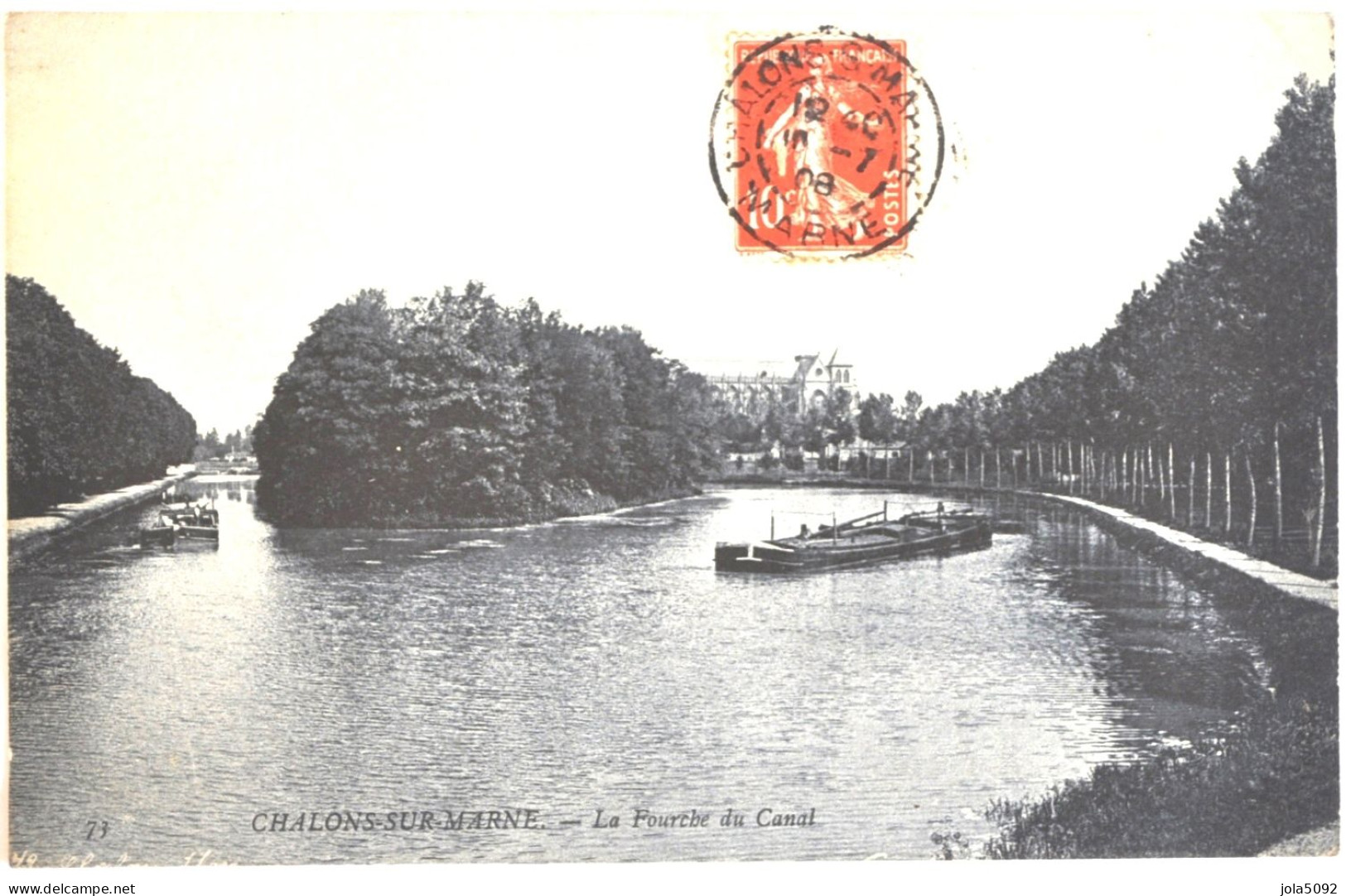 51 - CHÂLONS-SUR-MARNE - La Fourche Du Canal - Châlons-sur-Marne