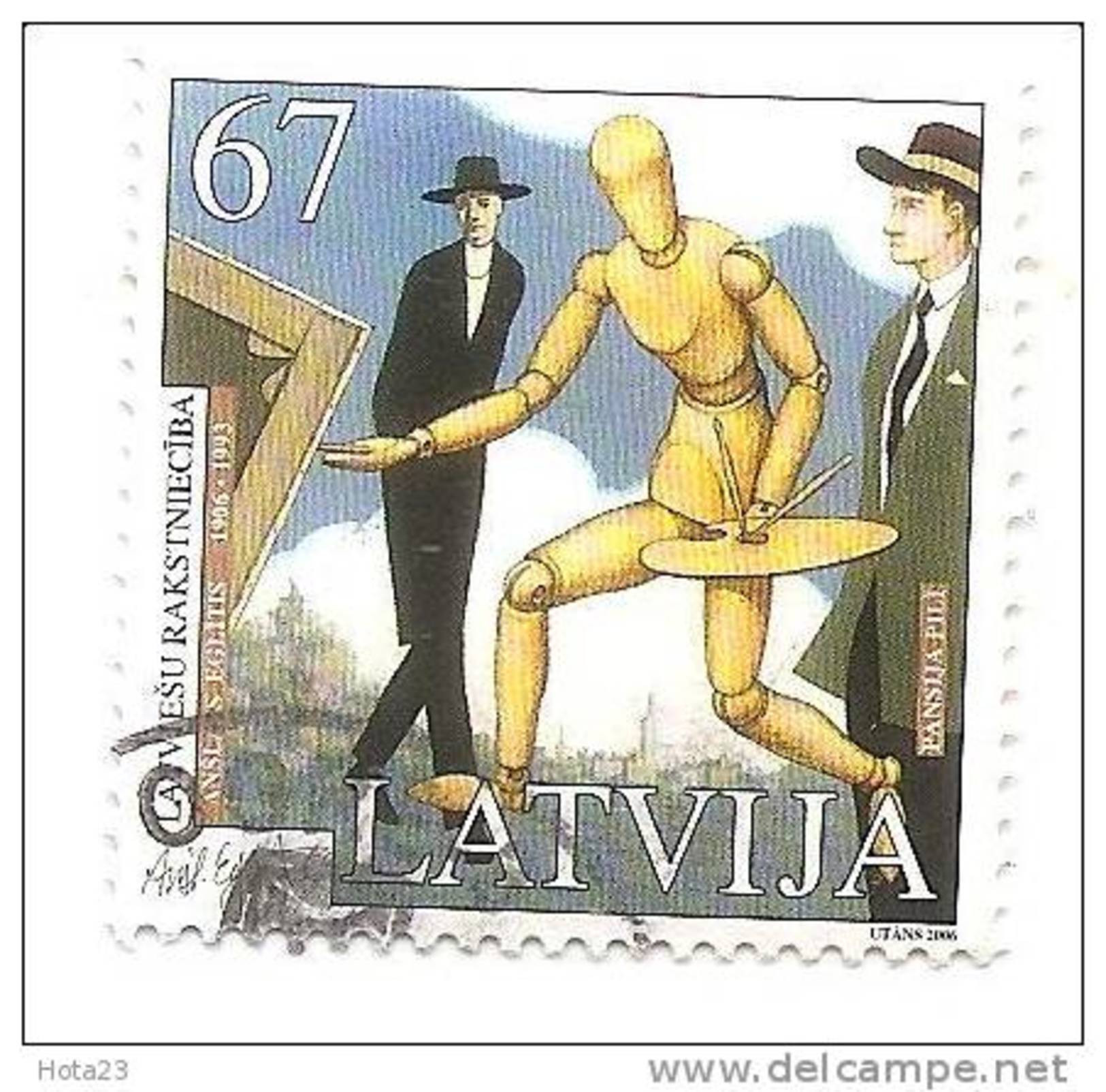 (!) Latvia - Latvian Literature &ndash; Anslavs Eglitis, 2006 -  Modern Art Used (0) - Lettland