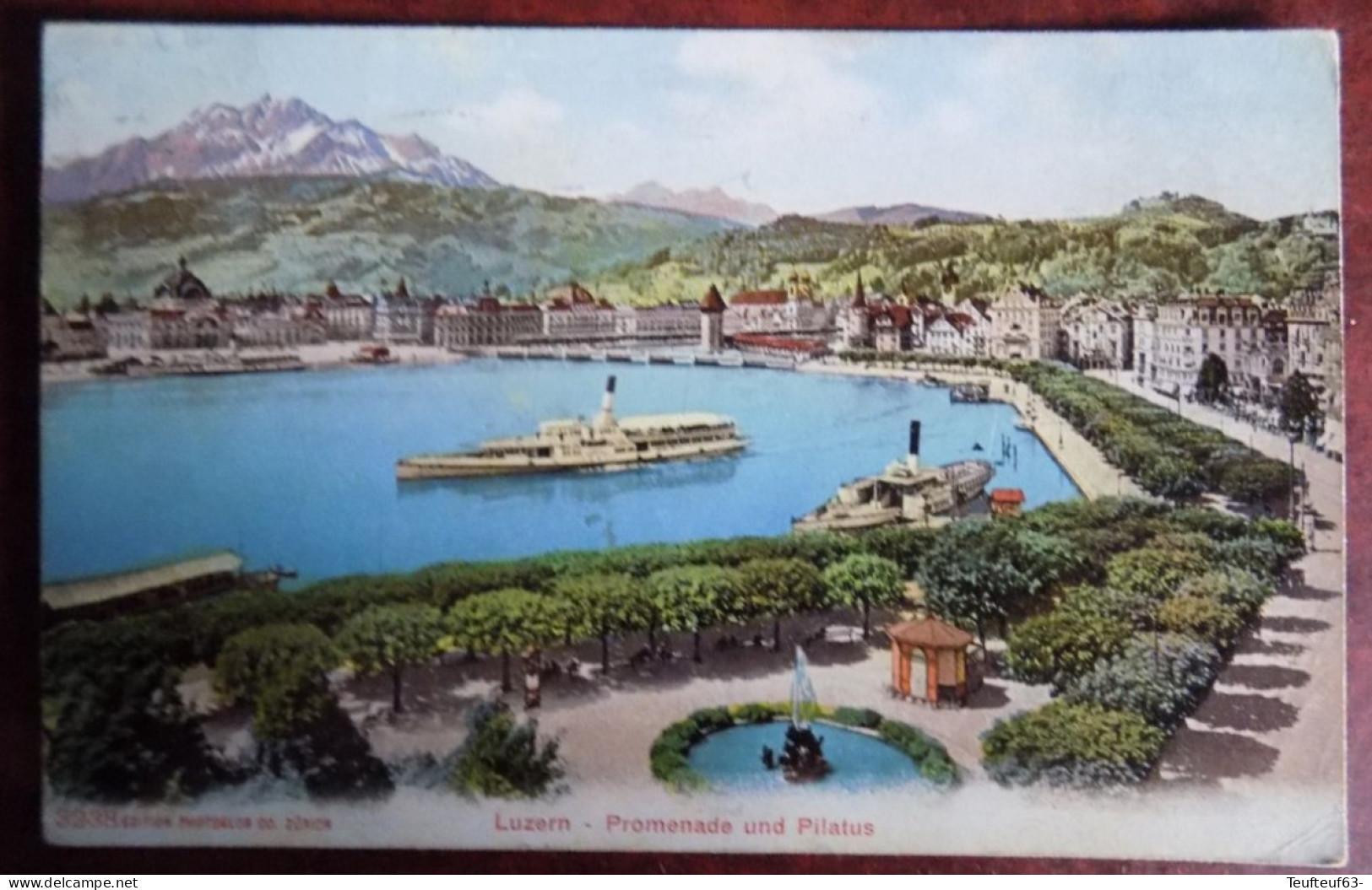 Carte Photo  Luzern ; Promenade Und Pilatus - Lucerna