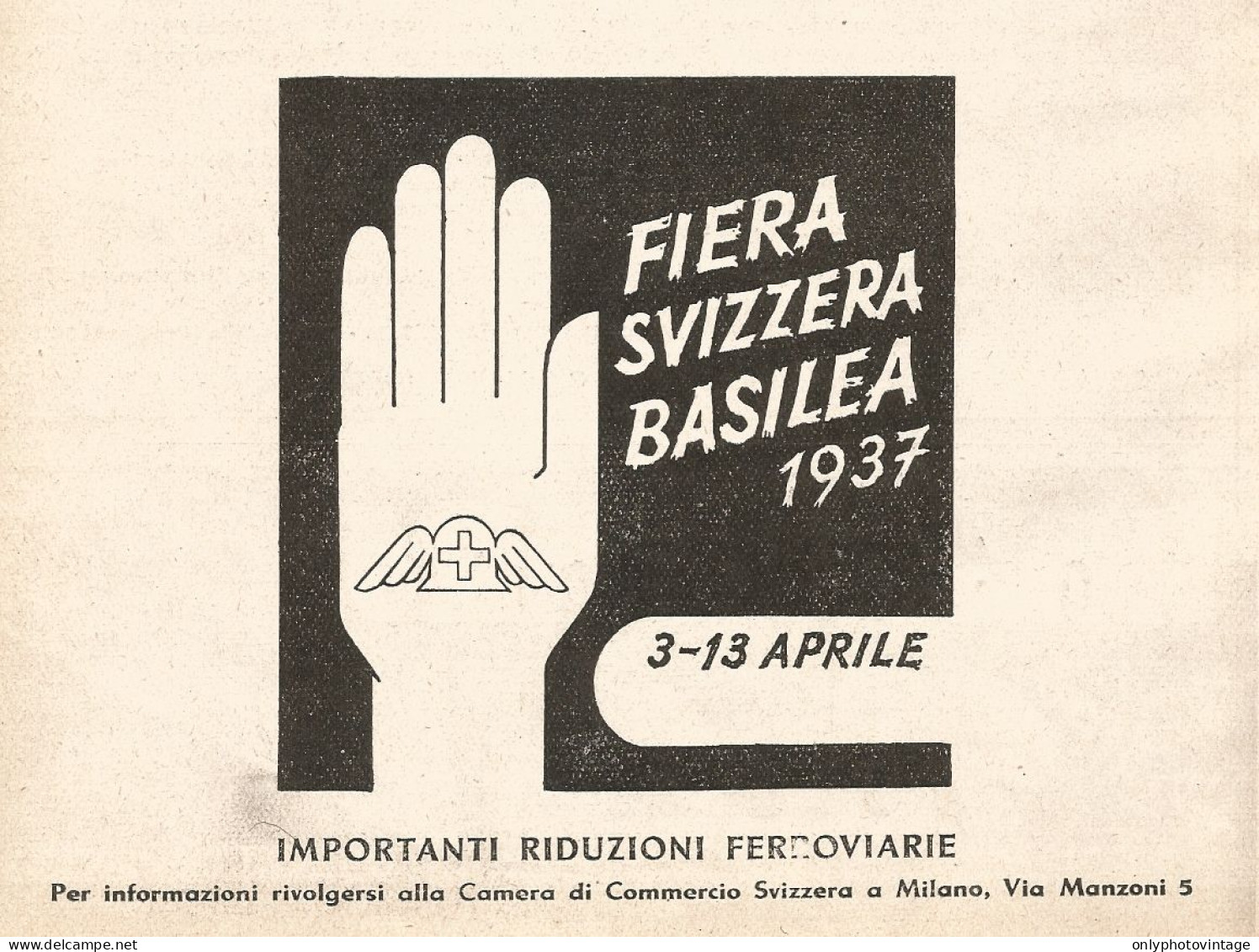 Fiera Svizzera Basilea - Pubblicità Del 1937 - Old Advertising - Publicités