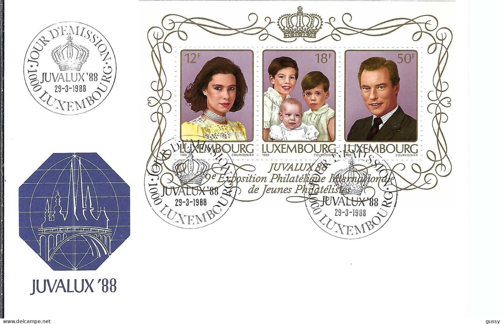 LUXEMBOURG Ca. 1988: FDC De Luxembourg - FDC