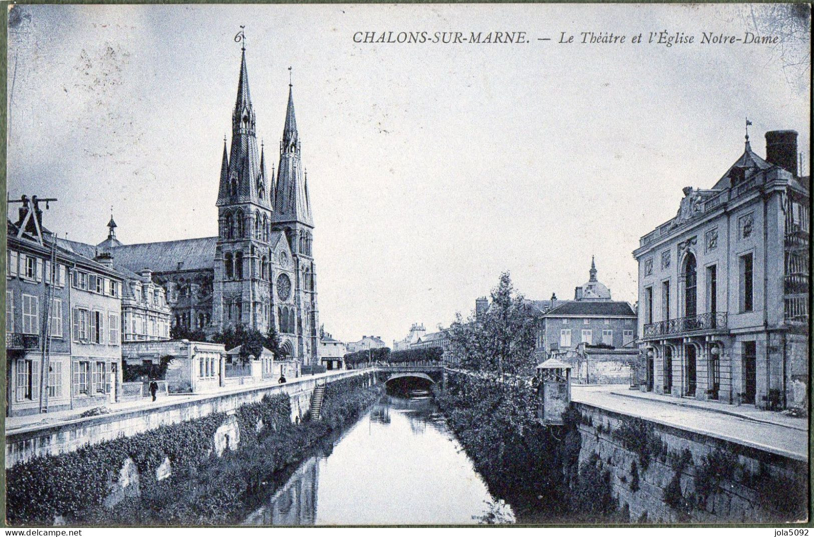 51 - CHÂLONS-SUR-MARNE - Le Théâtre Et L'Eglise Notre-Dame - Châlons-sur-Marne