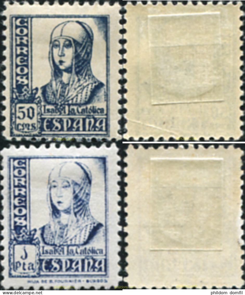 730487 HINGED ESPAÑA 1937 CIFRAS, CID E ISABEL II - Unused Stamps