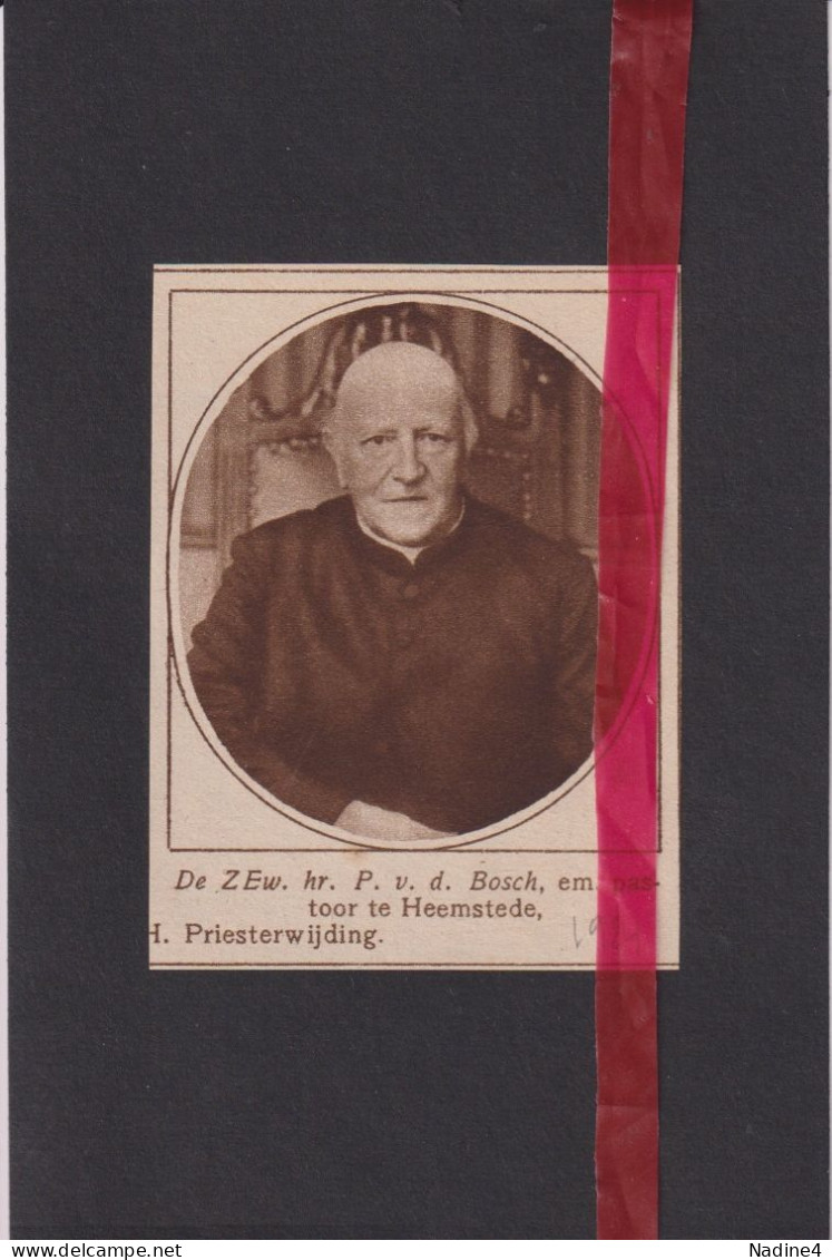 Heemstede - Pastoor V.D. Bosch - Orig. Knipsel Coupure Tijdschrift Magazine - 1924 - Zonder Classificatie