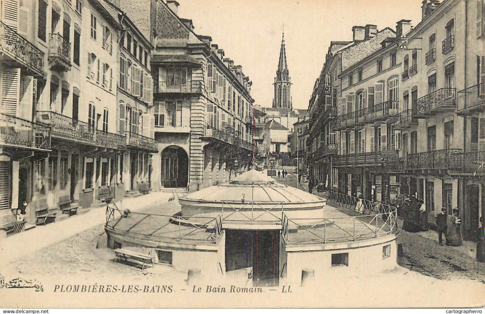 CPA France Plombieres Les Bains Le Bain Romain - Plombieres Les Bains