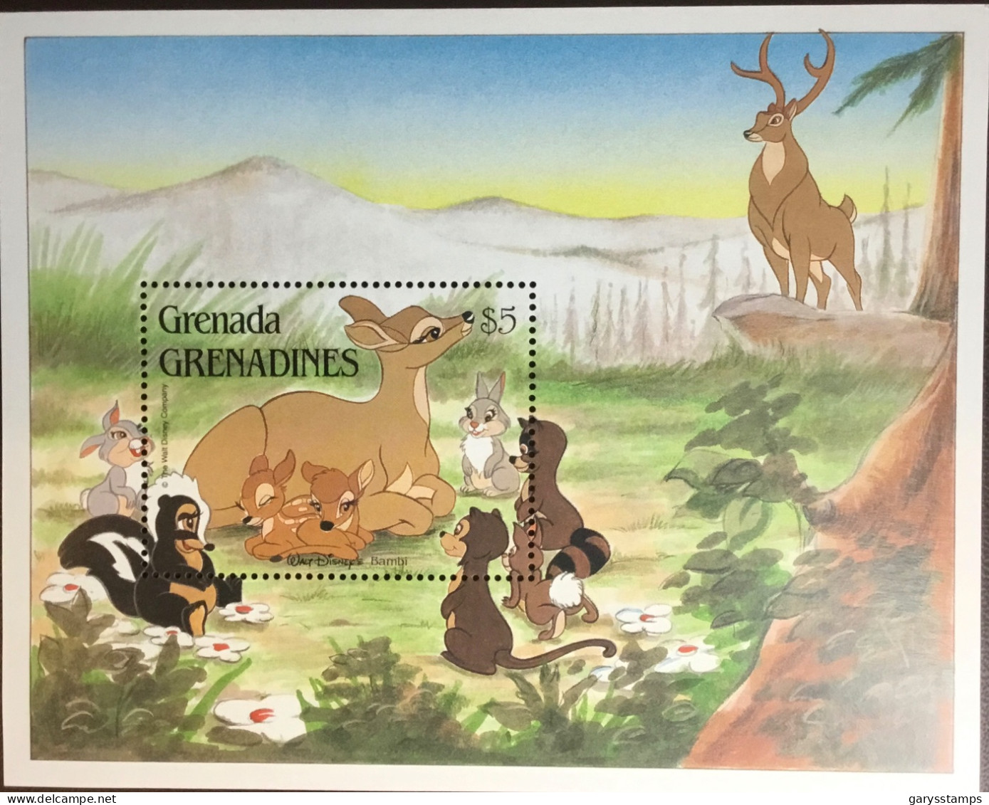 Grenada Grenadines 1988 Disney Bambi Minisheet MNH - Grenade (1974-...)
