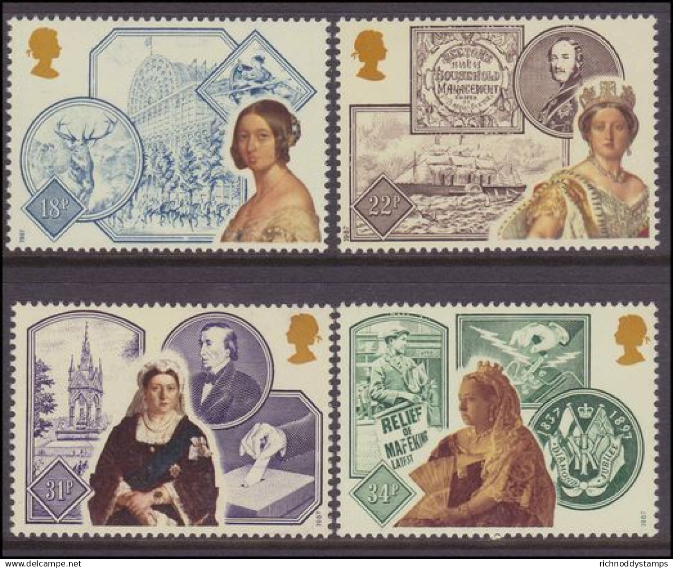 1987 Queen Victoria Unmounted Mint. - Unused Stamps