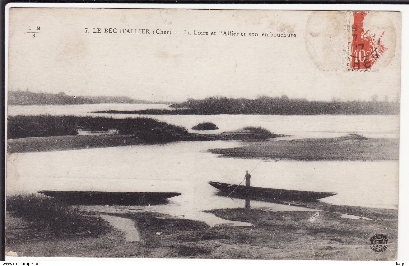 CHER - LE BEC D'ALLIER - La Loire Et L'Allier Et Son Embouchure - Cartes E. Maquaire - E. M. B N° 7 - Autres & Non Classés