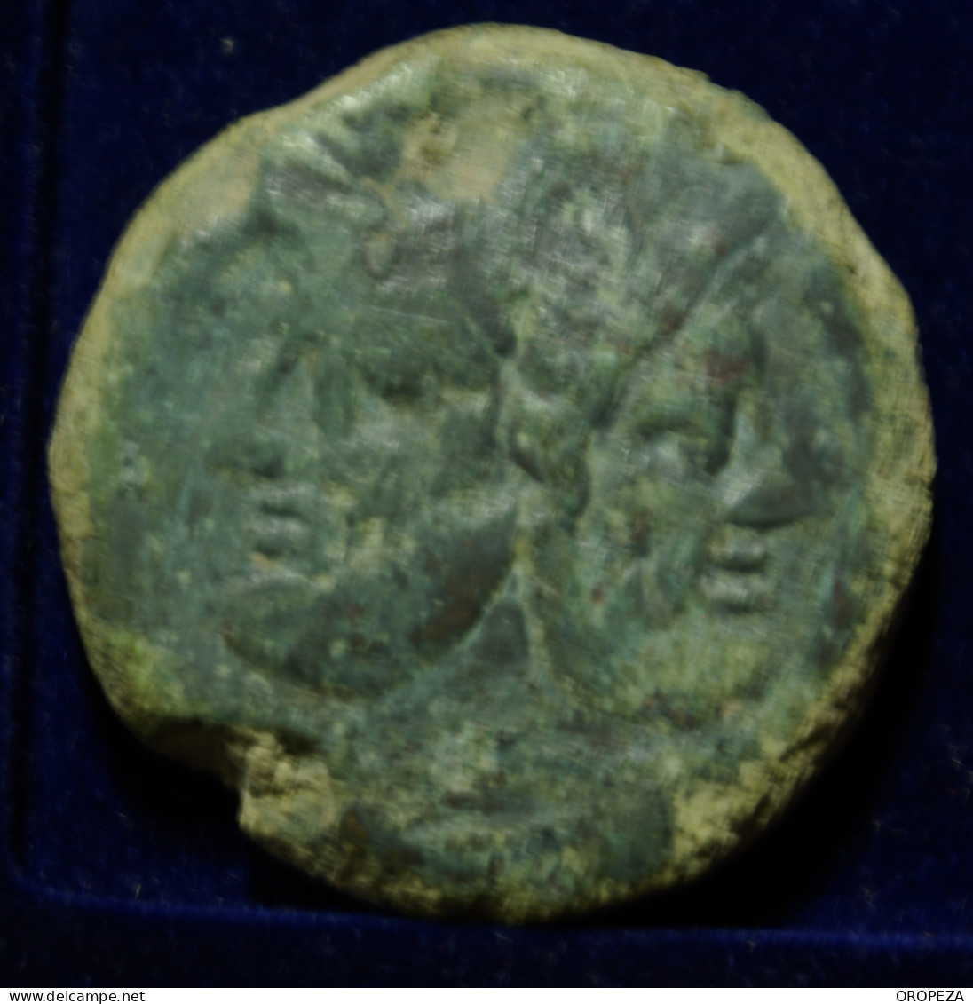 22 -   BONITO  AS  DE  JANO - SERIE SIMBOLOS -  CADUCEO - MBC - Republiek (280 BC Tot 27 BC)