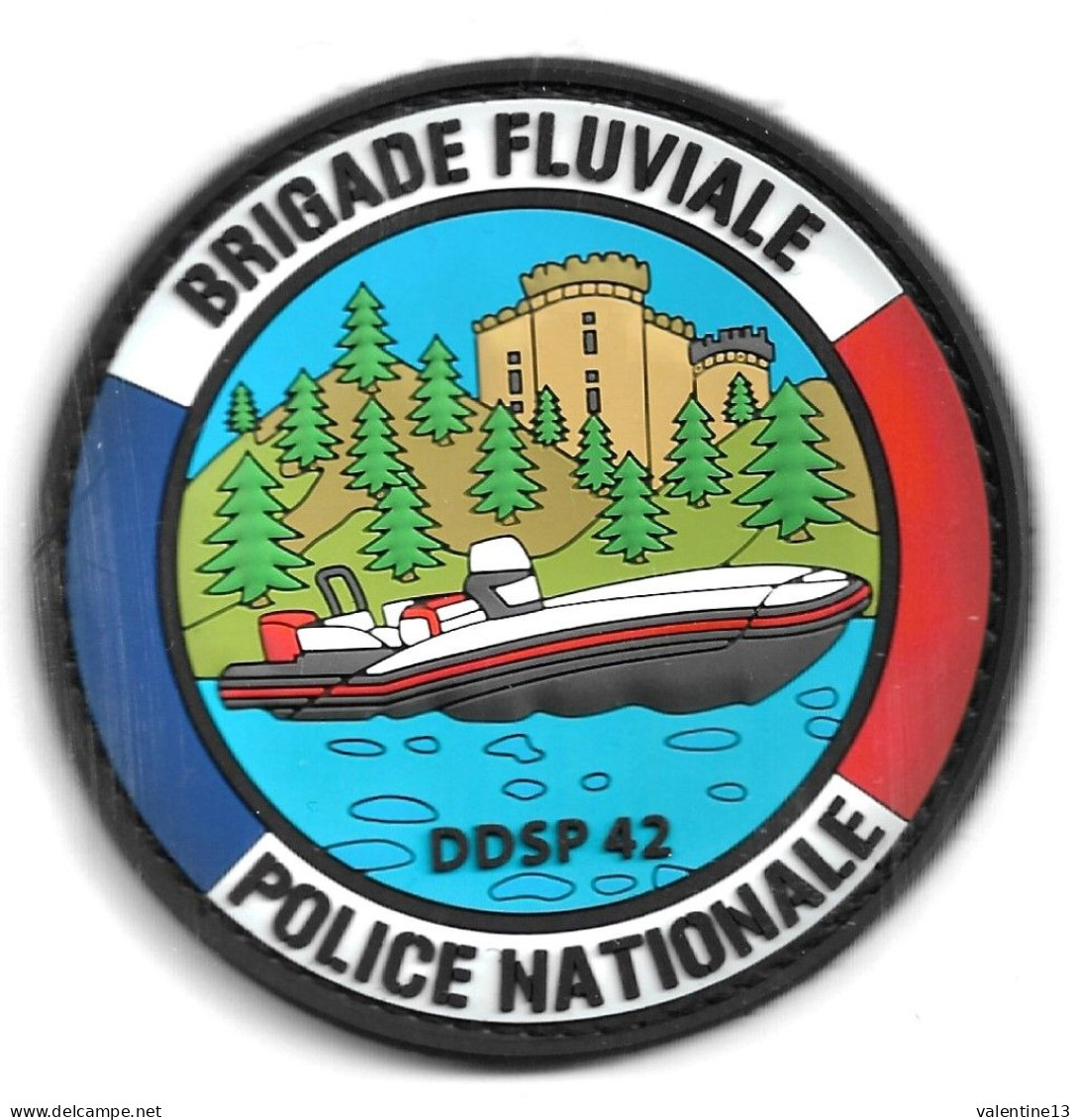 Ecusson PVC POLICE NATIONALE BRIGADE FLUVIALE LYON 69 - Polizei